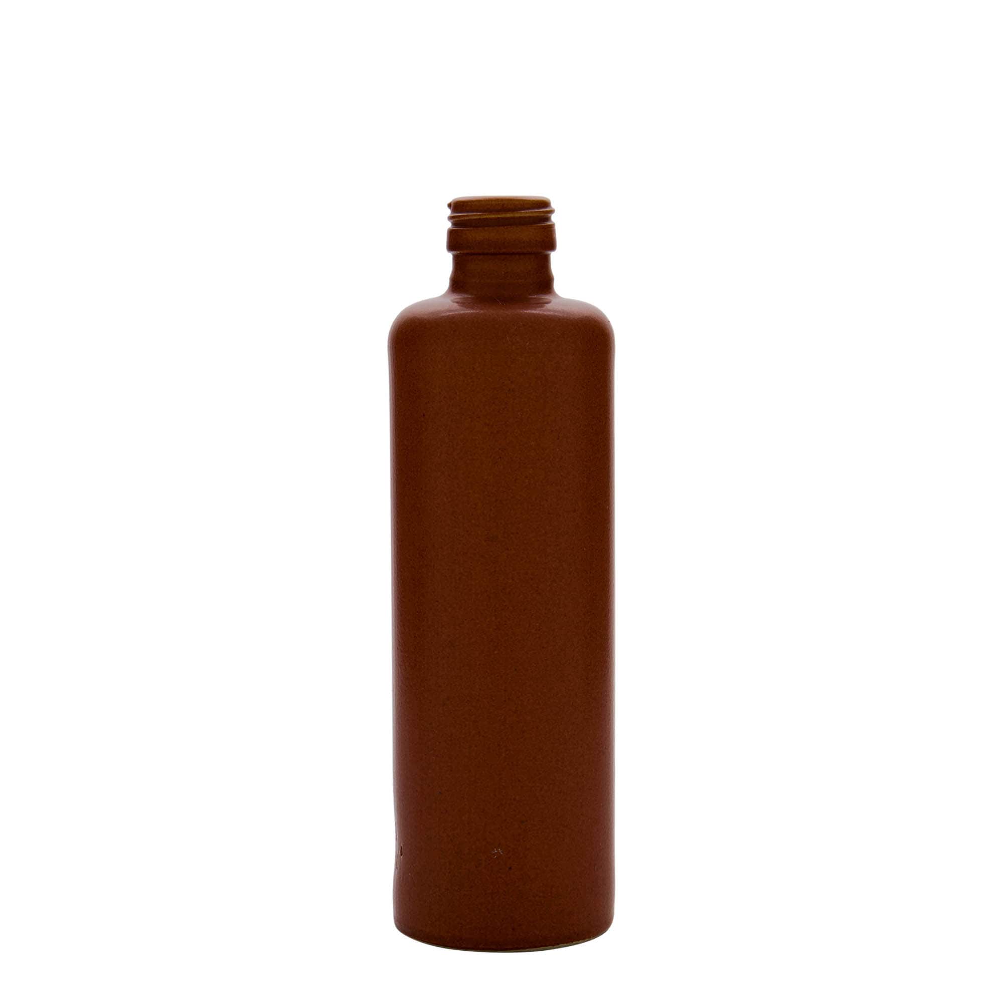 350 ml hlinený džbán, kamenina, červeno-hnedý, hrdlo: PP 31,5