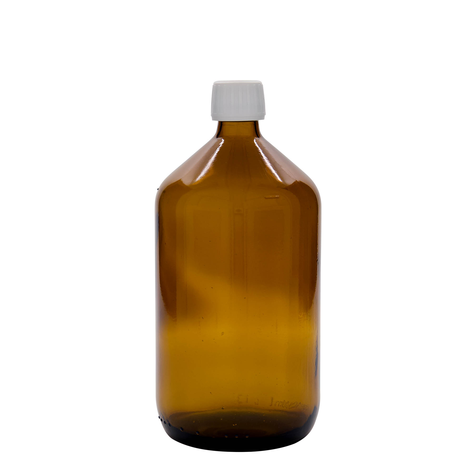 1 000 ml lekárska fľaša, hnedá, sklo, hrdlo: PP 28 1 000 ml lekárska fľaša, hnedá, sklo, hrdlo: PP 28