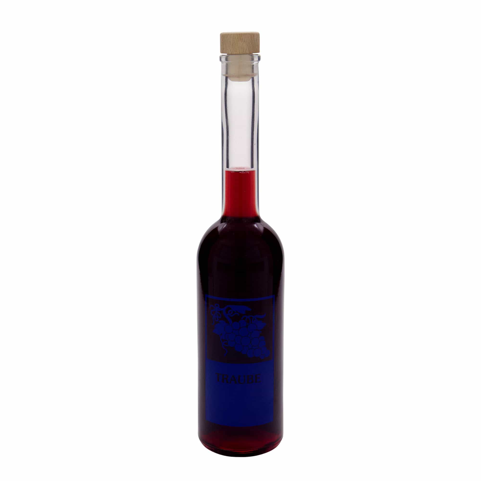 500 ml sklenená fľaša 'Opera', motív: Hrozno, hrdlo: Korek