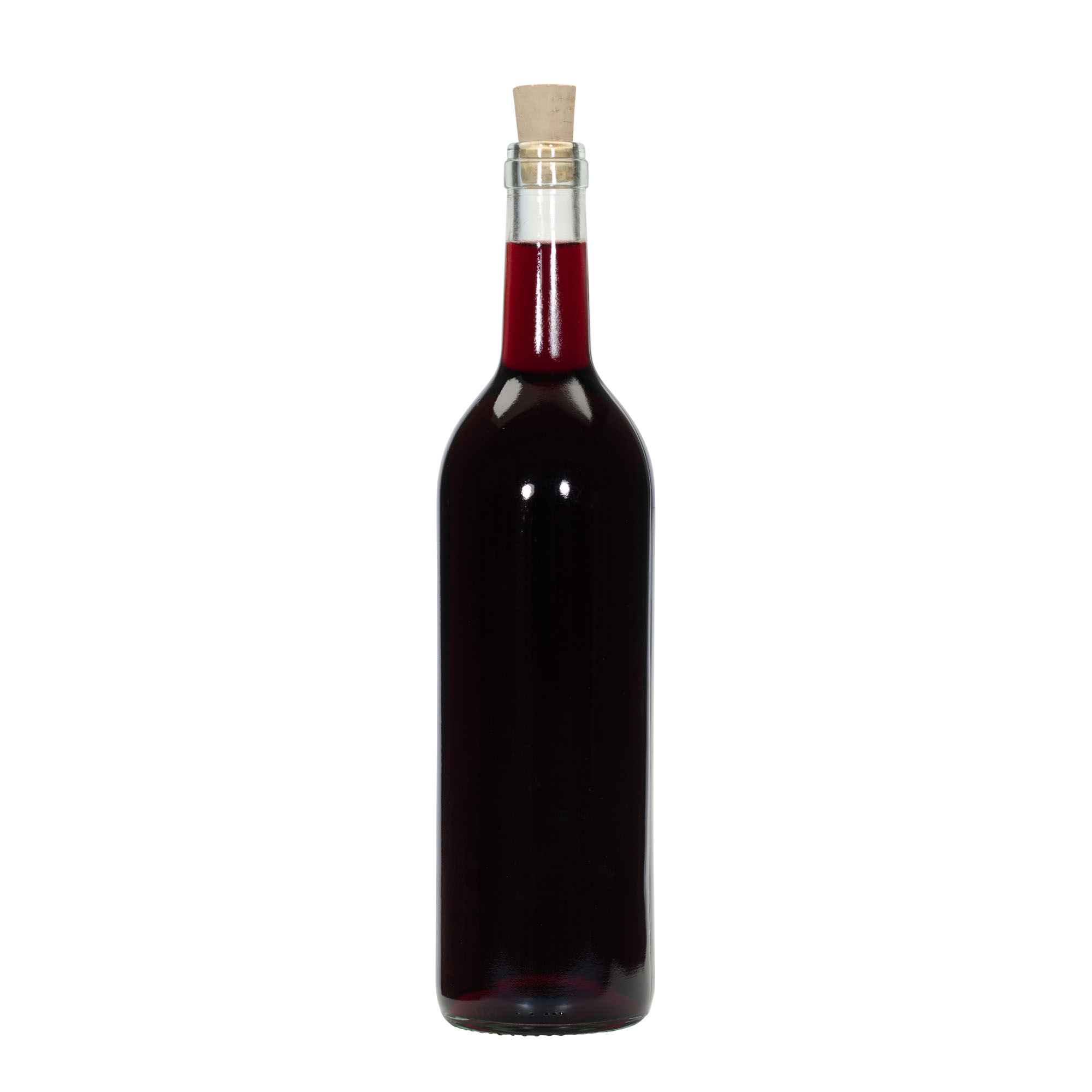 750 ml sklenená fľaša 'Bordeaux Tradition', hrdlo: korok