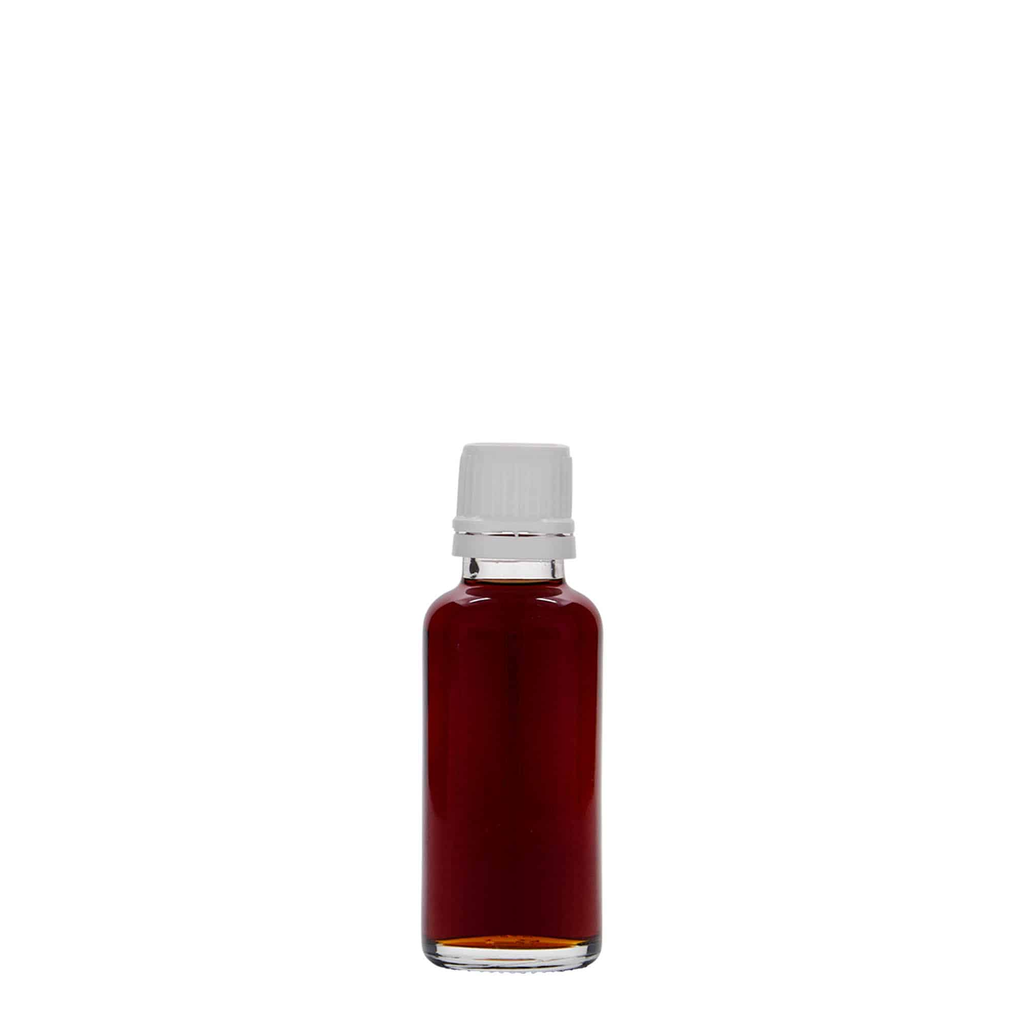 30 ml liekovka, sklená, hrdlo: DIN 18