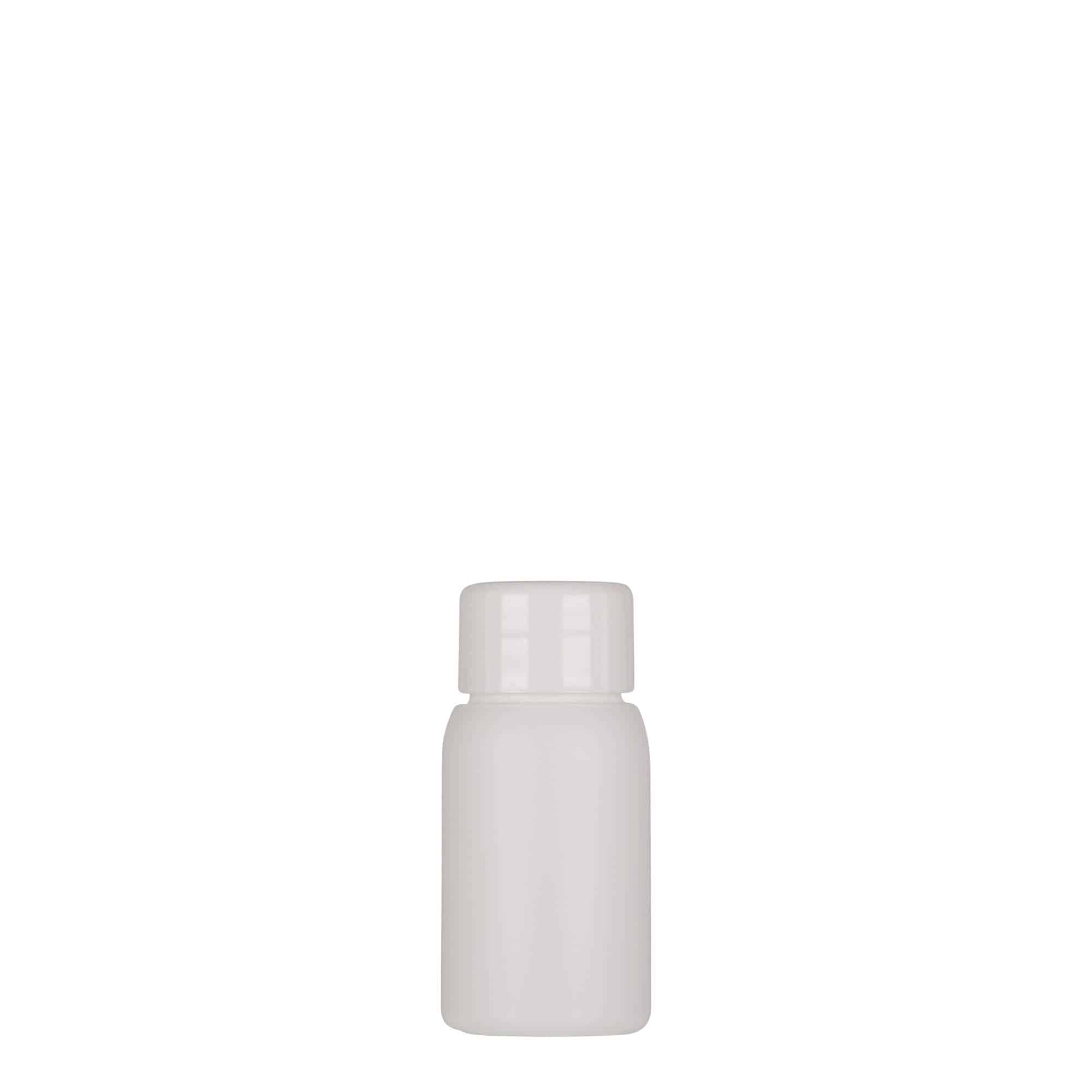 30 ml plastová fľaša „Tuffy“, HDPE, biela farba, hrdlo: GPI 24/410