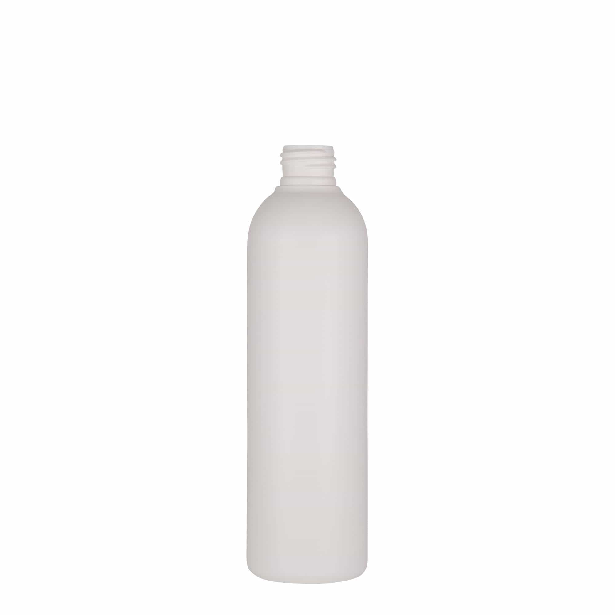 250 ml plastová fľaša 'Tuffy', HDPE, biela, hrdlo: 24/410