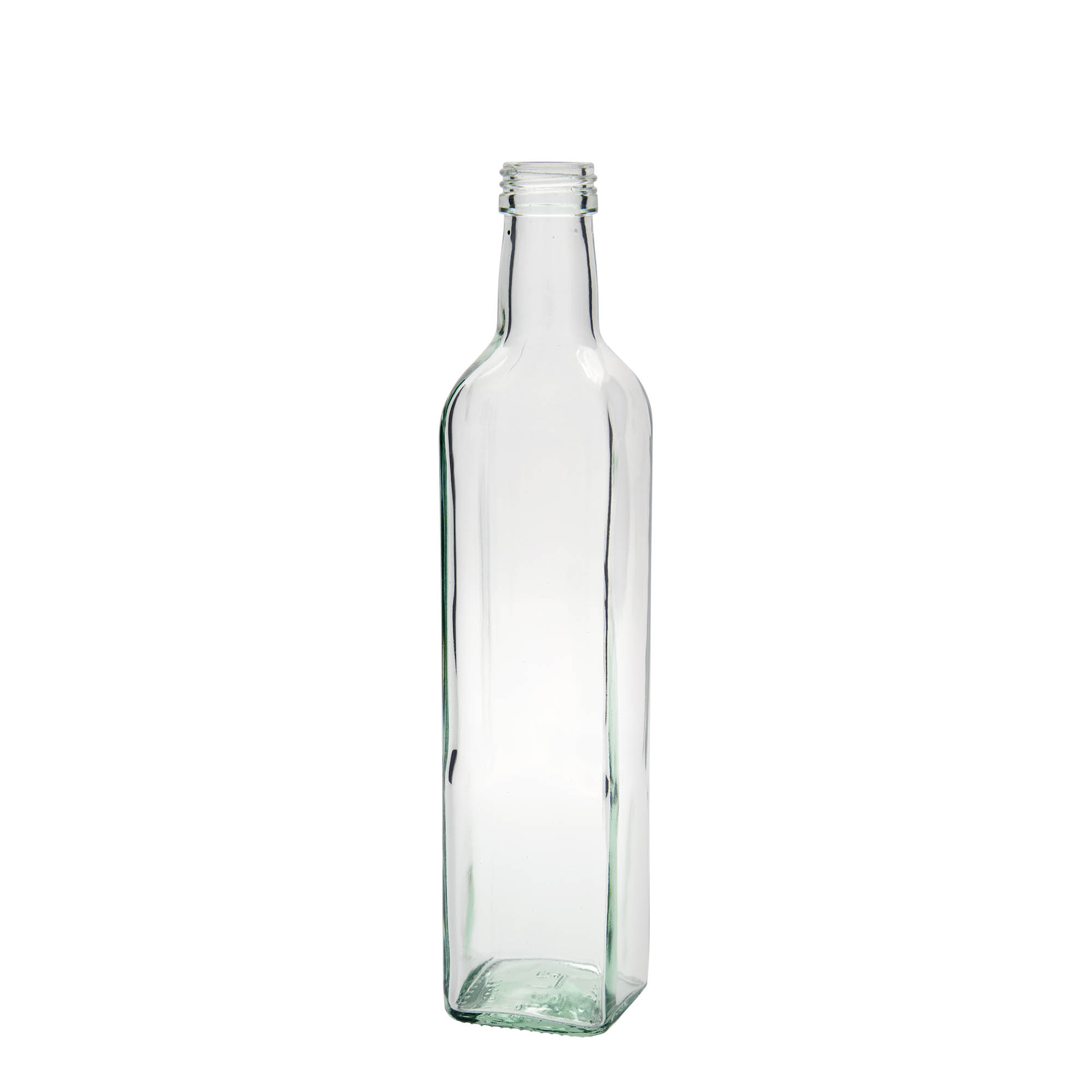 500 ml sklenená fľaša 'Marasca', štvorcová, hrdlo: PP 31,5 500 ml sklenená fľaša 'Marasca', štvorcová, hrdlo: PP 31,5