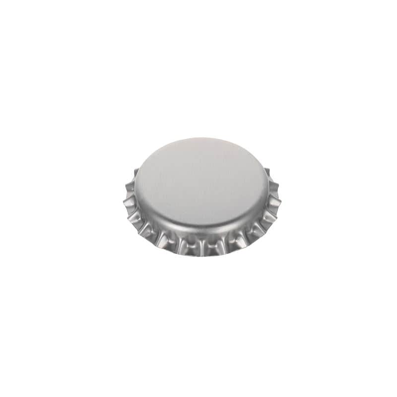 Štuple 26 mm, kov, strieborná farba
