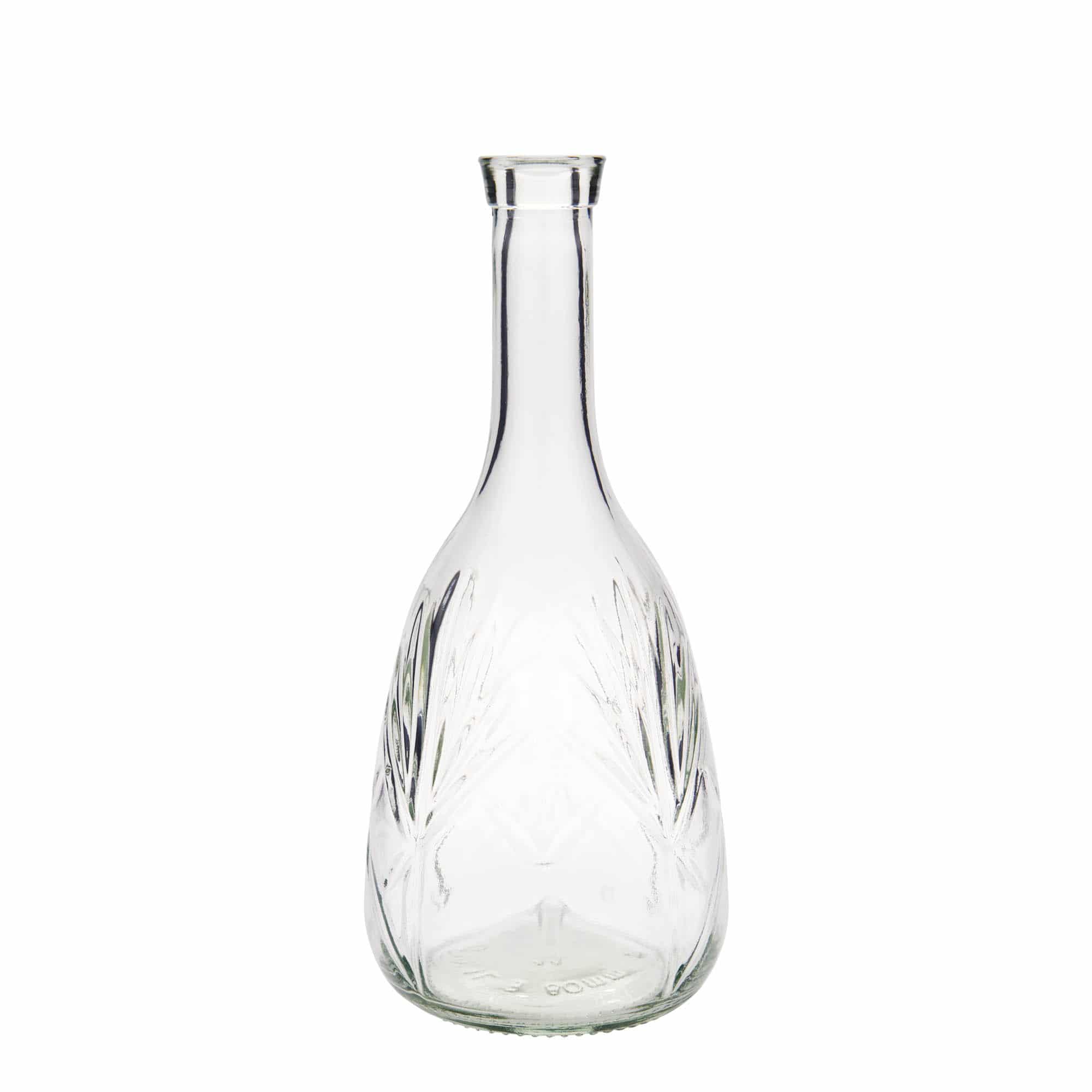 1 000 ml sklená fľaša „Reliefa“, hrdlo: korok 1 000 ml sklená fľaša „Reliefa“, hrdlo: korok