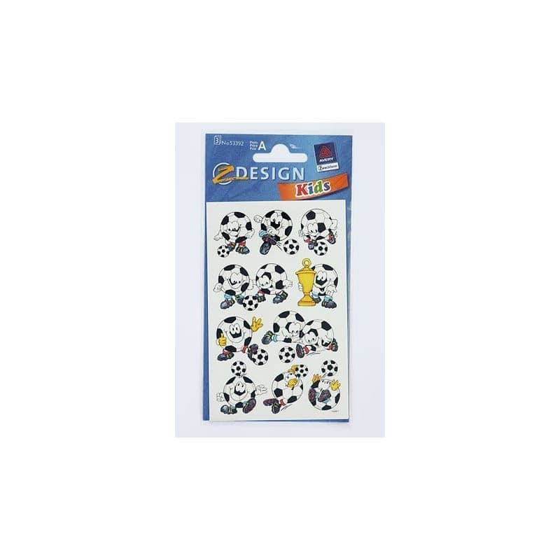 Zweckform nálepky „Futbalové lopty s grimasami“, papier, viacfarebné Zweckform nálepky „Futbalové lopty s grimasami“, papier, viacfarebné