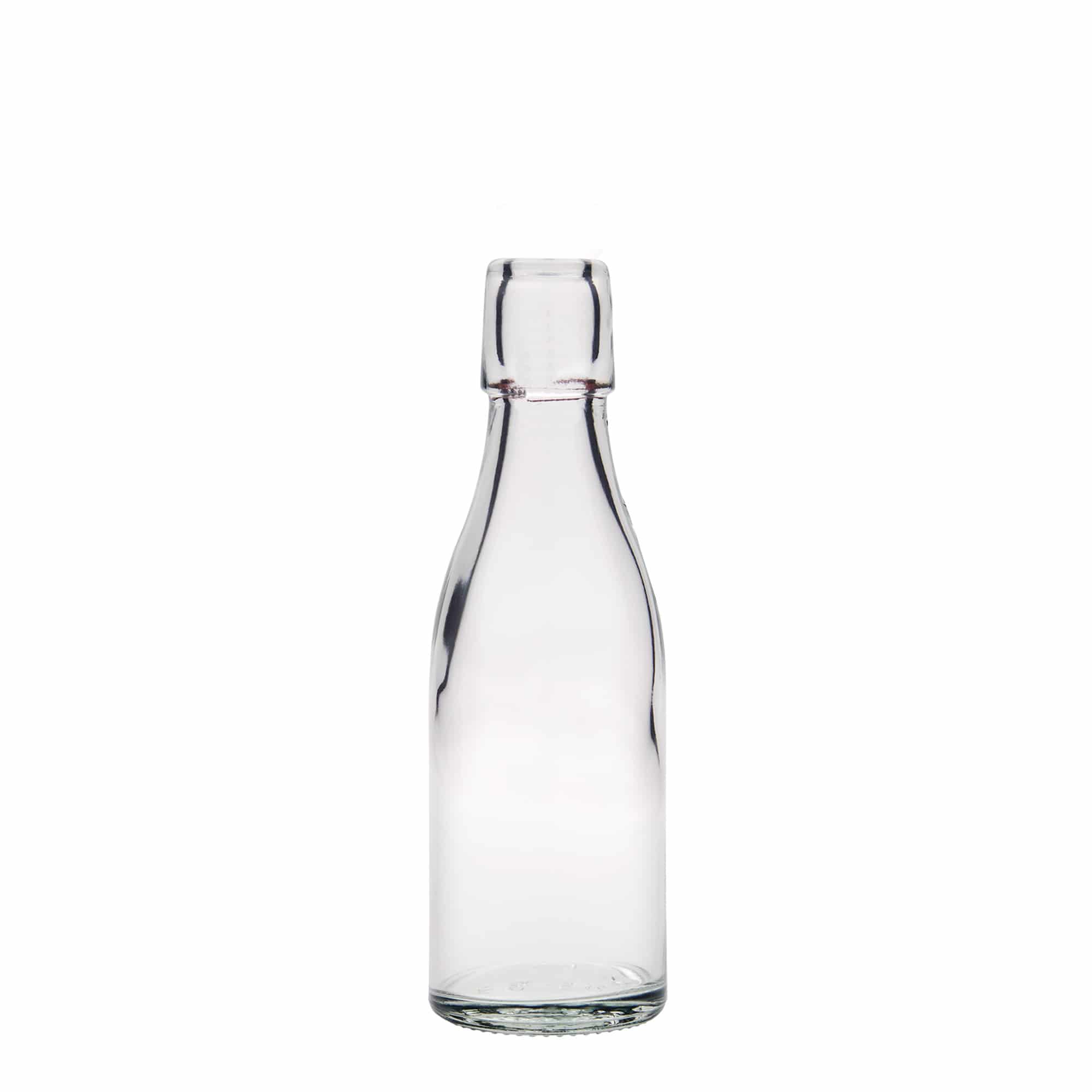 200 ml sklená fľaša „Paul“, hrdlo: strmeňový uzáver