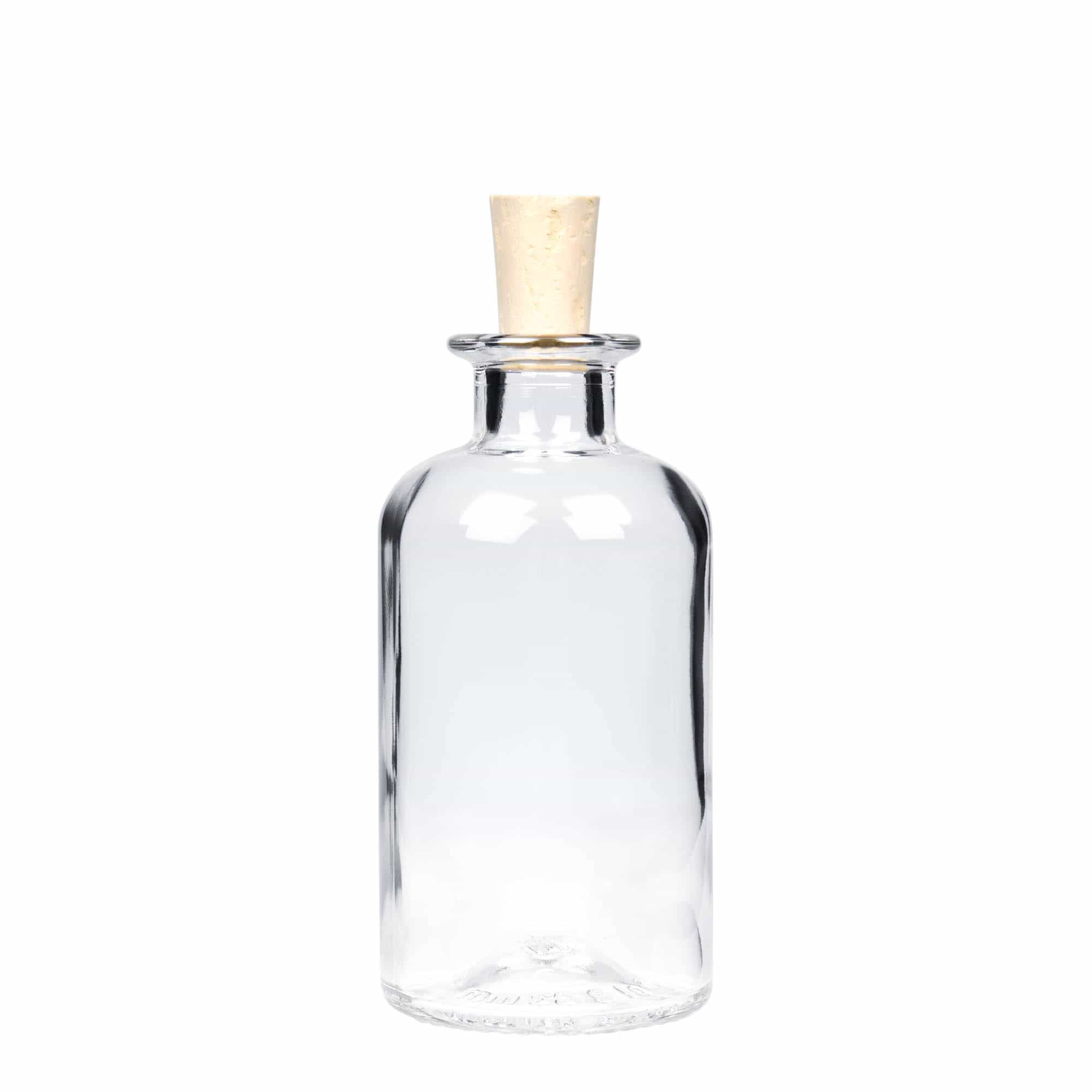 250 ml sklená fľaša lekárnická, hrdlo: korok