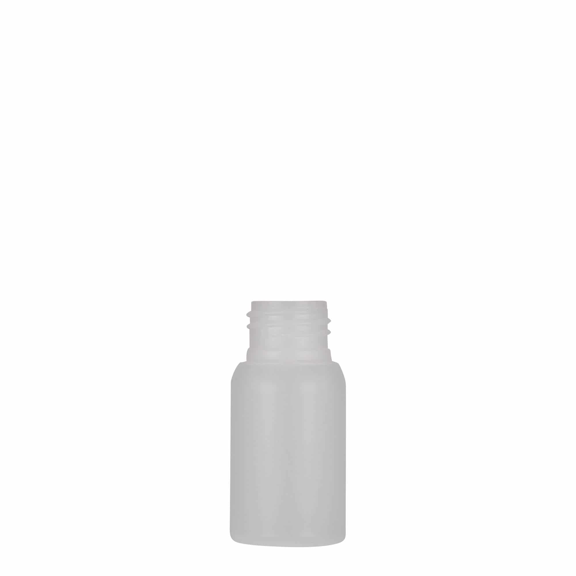 30 ml plastová fľaša „Tuffy“, HDPE, prírodná farba, hrdlo: GPI 24/410