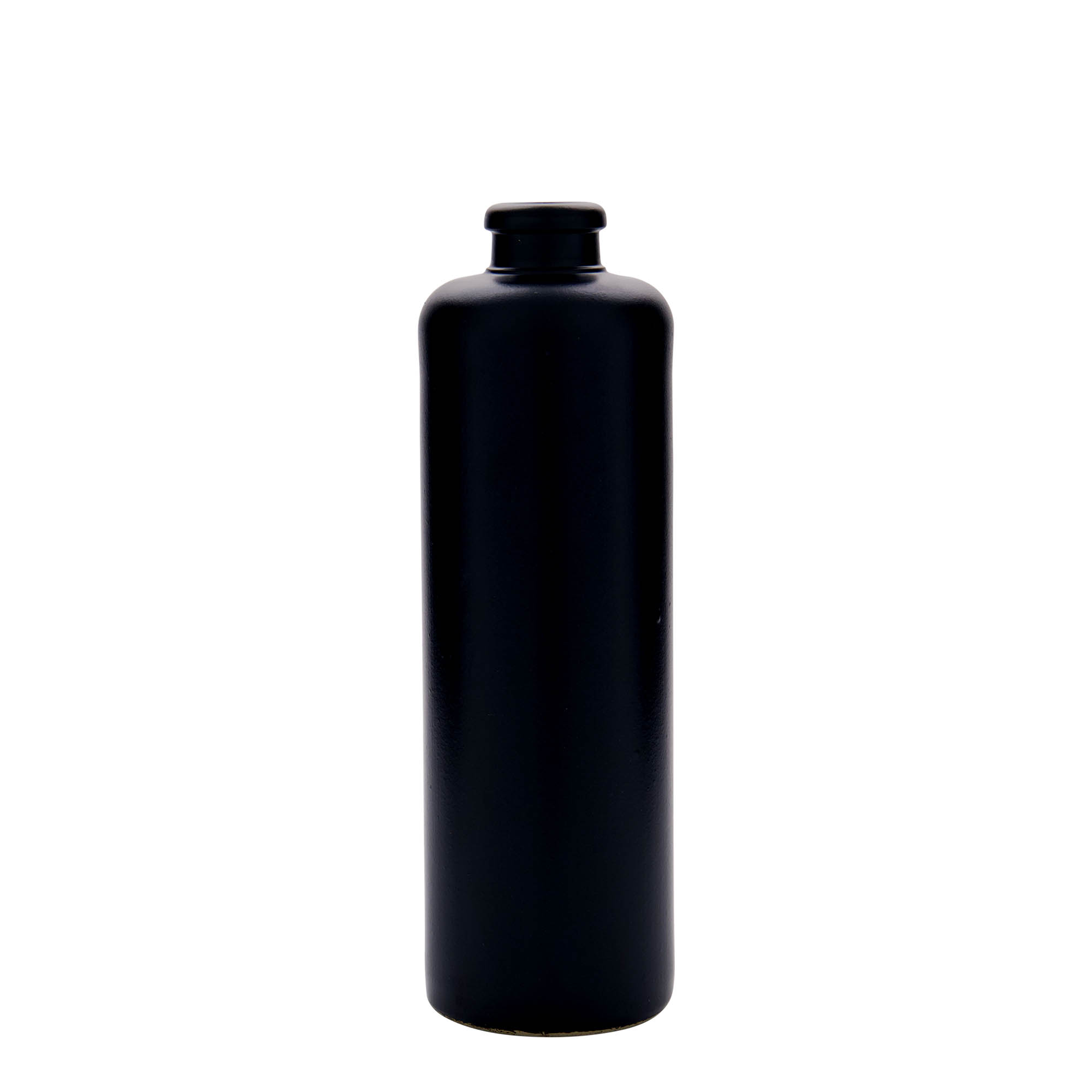 500 ml hrnček na pivo, kamenina, čierny, hrdlo: korok