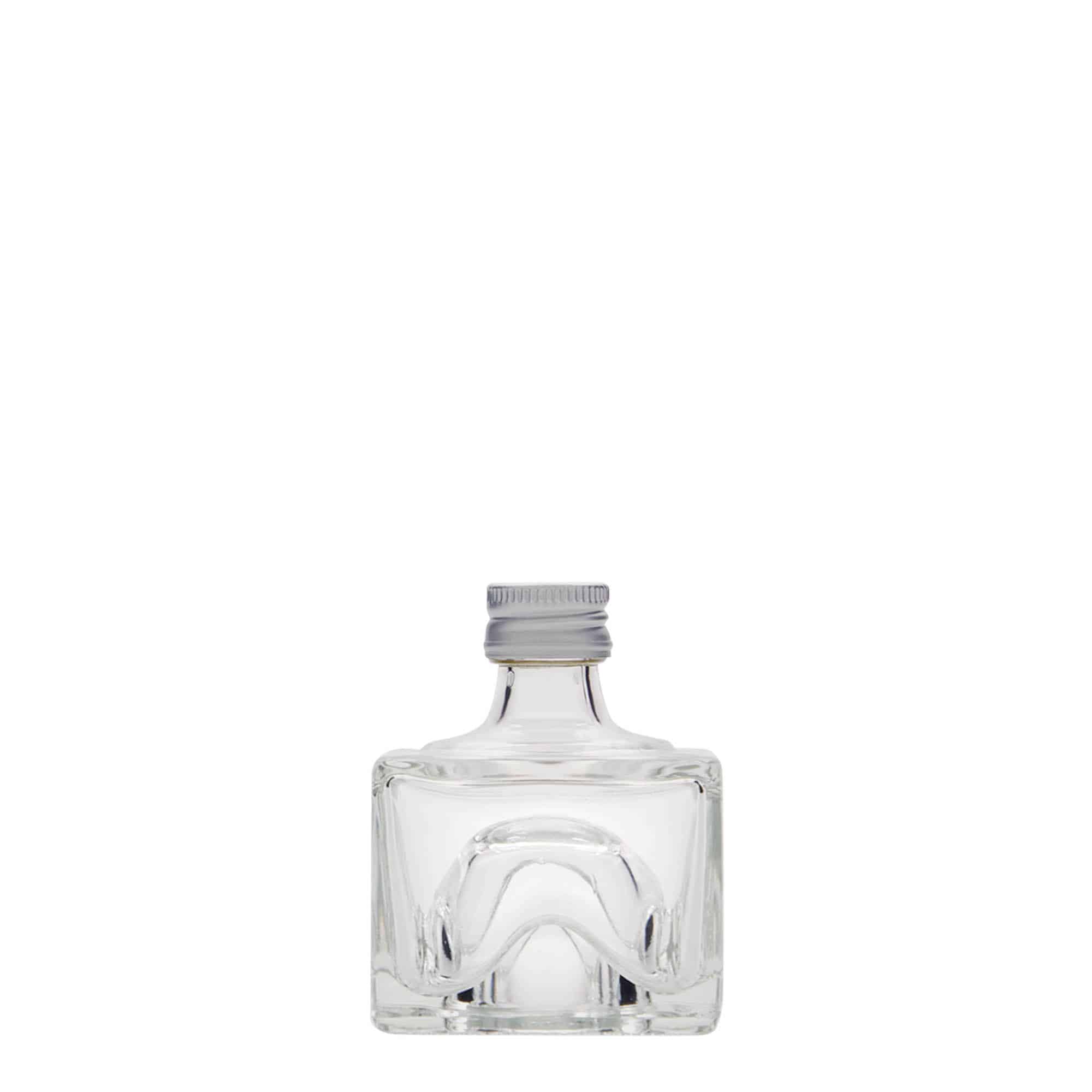 40 ml sklená fľaša „Cocolores“, štvorcová, hrdlo: PP 18