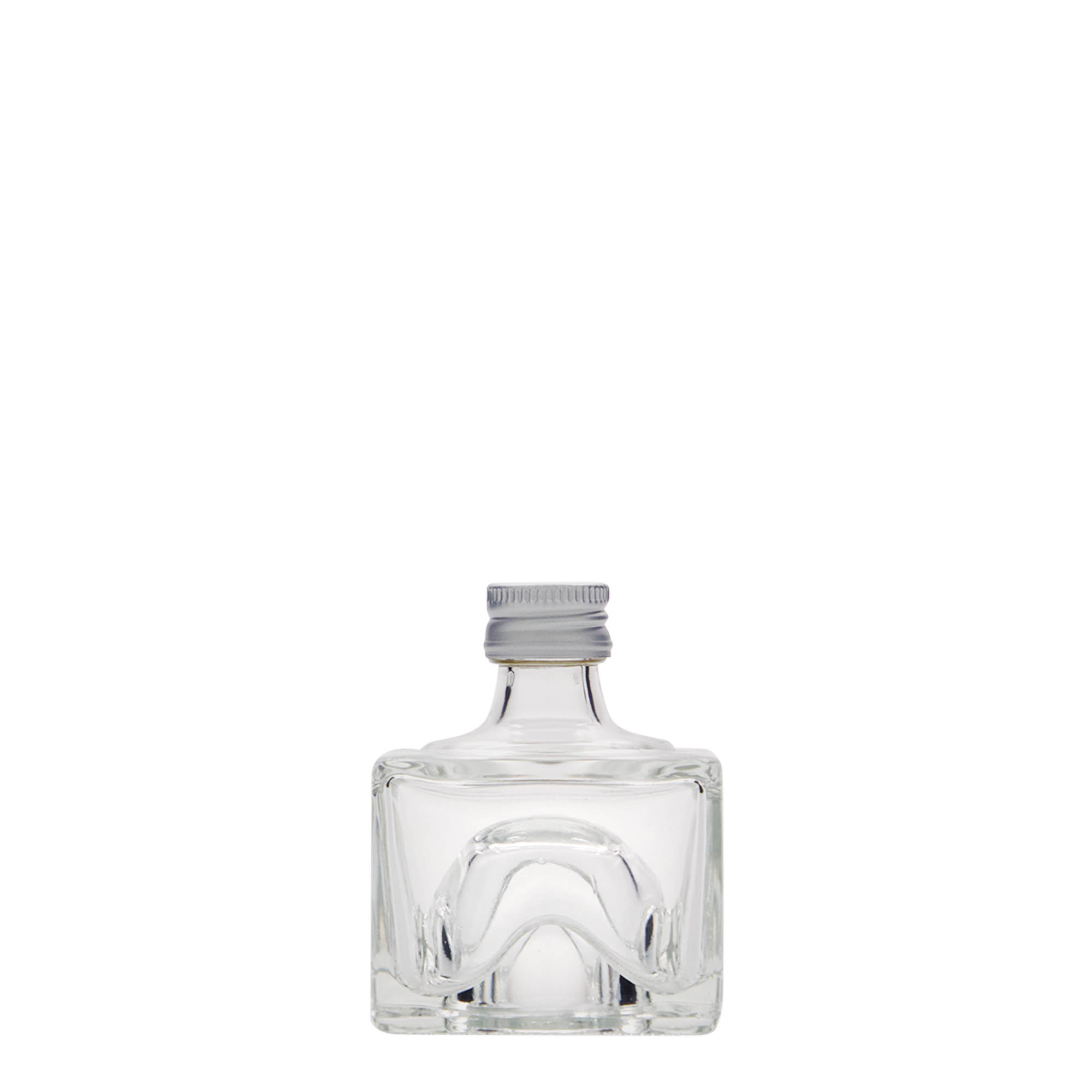 40 ml sklenená fľaša 'Cocolores', štvorcová, hrdlo: PP 18