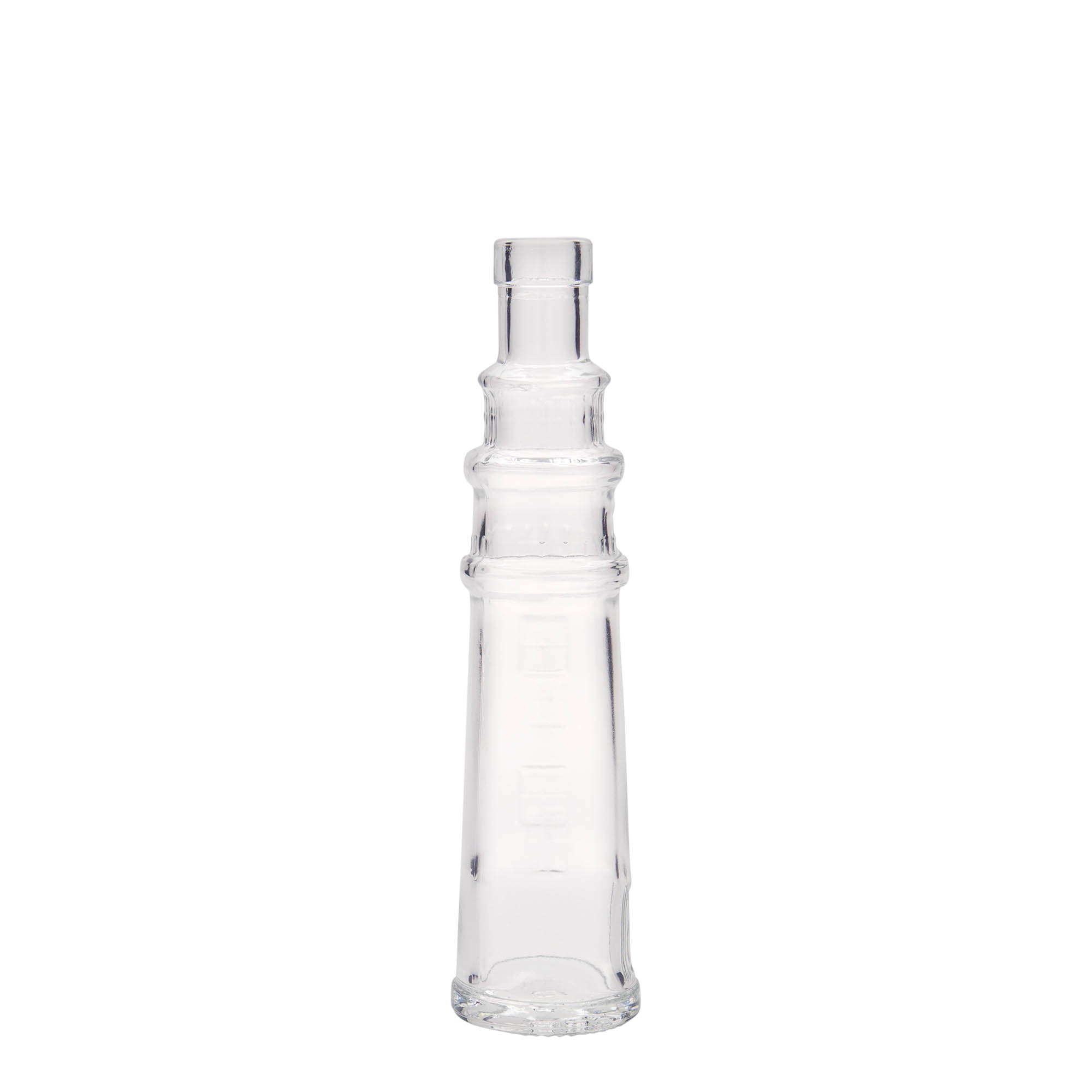 100 ml sklenená fľaša 'Leuchtturm', hrdlo: korok 100 ml sklenená fľaša 'Leuchtturm', hrdlo: korok