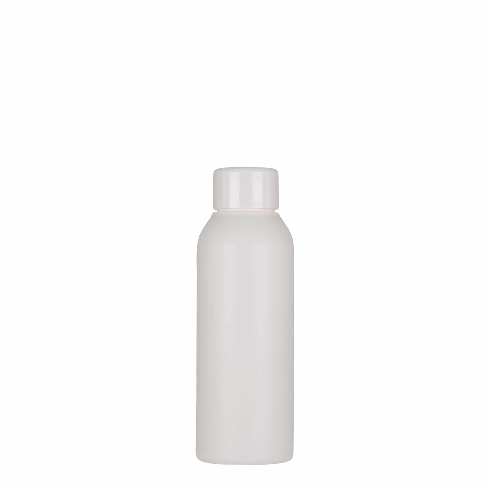 100 ml plastová fľaša „Tuffy“, HDPE, biela farba, hrdlo: GPI 24/410