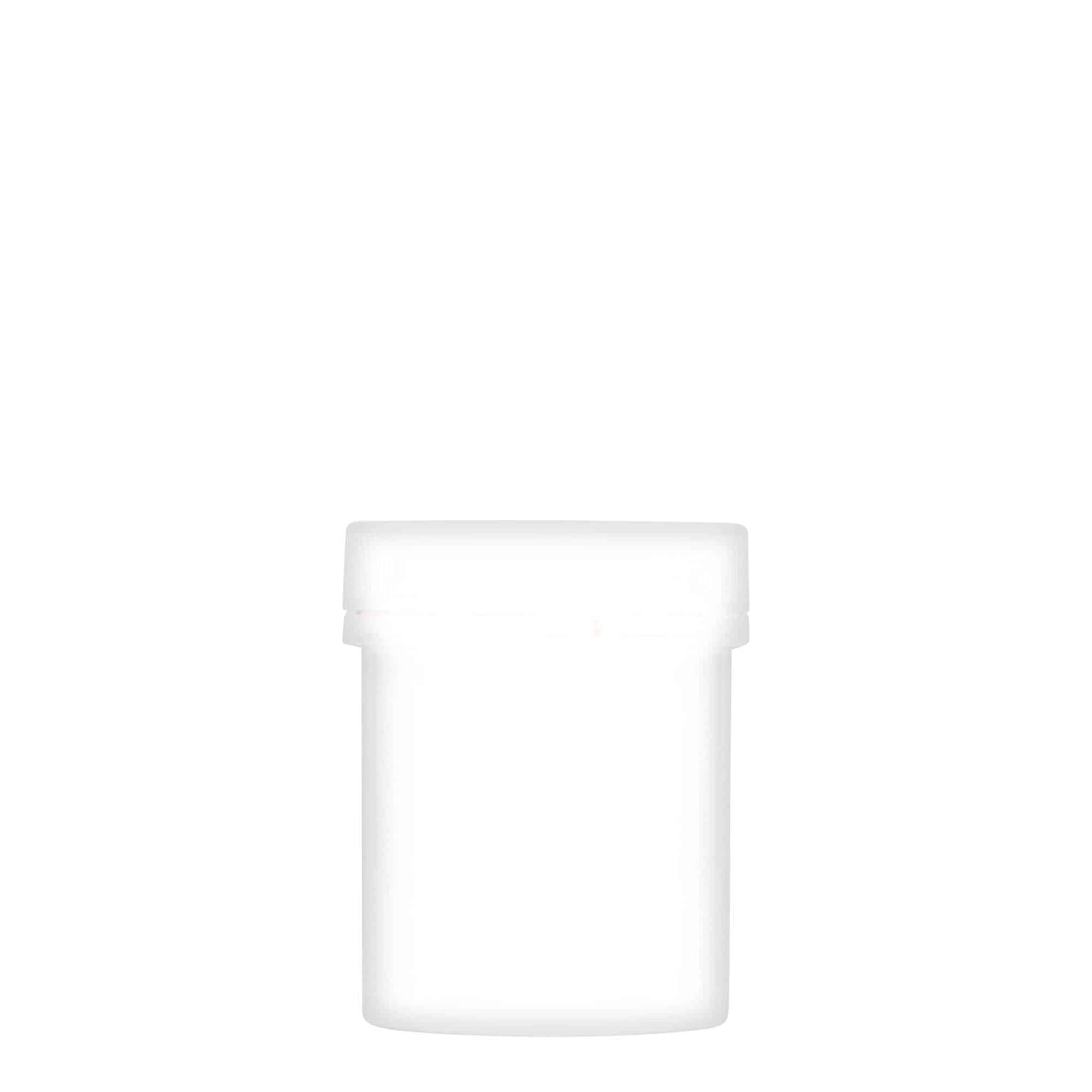 150 ml plastová dóza „Securilock“, PP, biela farba, hrdlo: skrutkovací uzáver