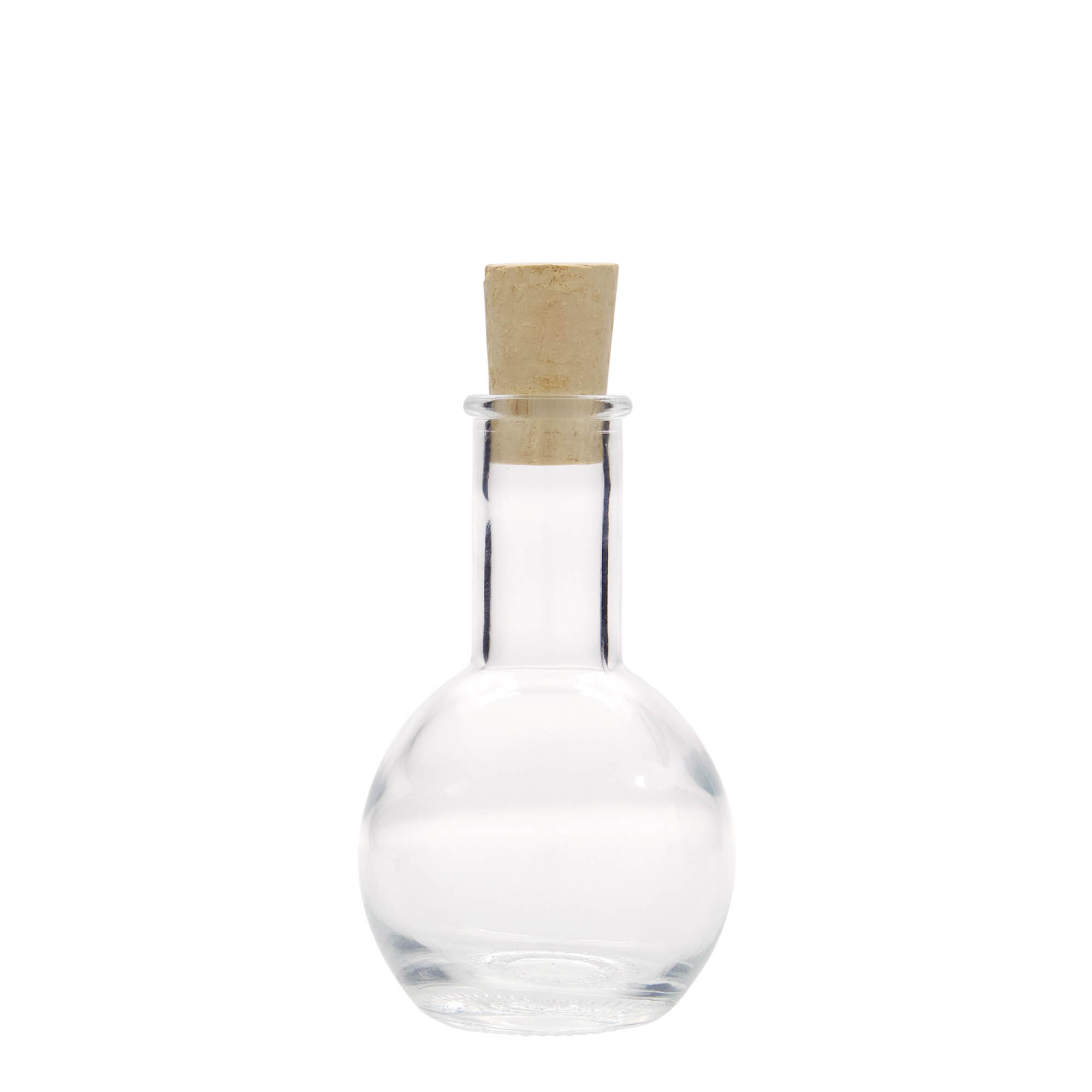 100 ml sklenená fľaša 'Tulipano', hrdlo: korok