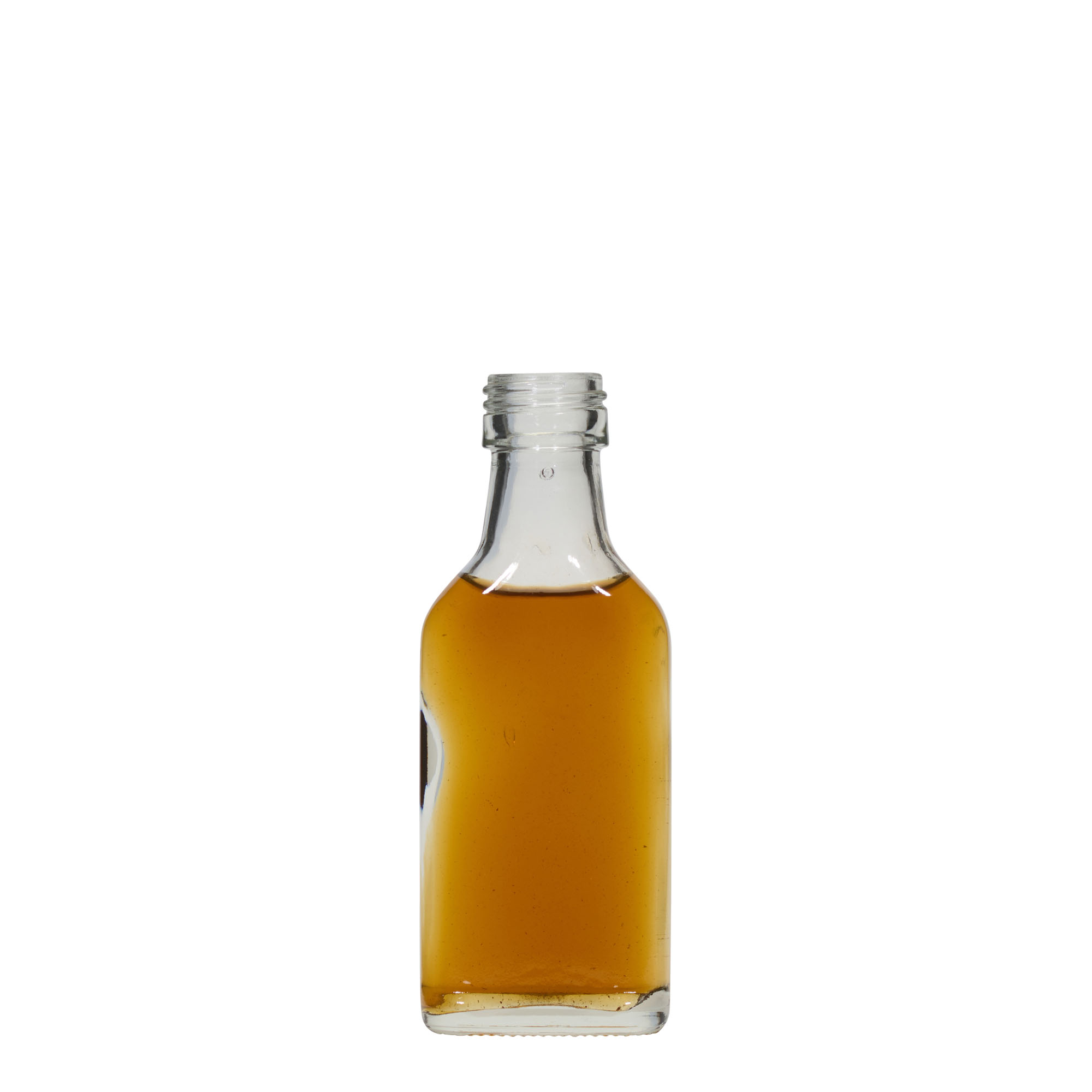 40 ml vrecková fľaša, obdĺžniková, hrdlo: PP 22 40 ml vrecková fľaša, obdĺžniková, hrdlo: PP 22
