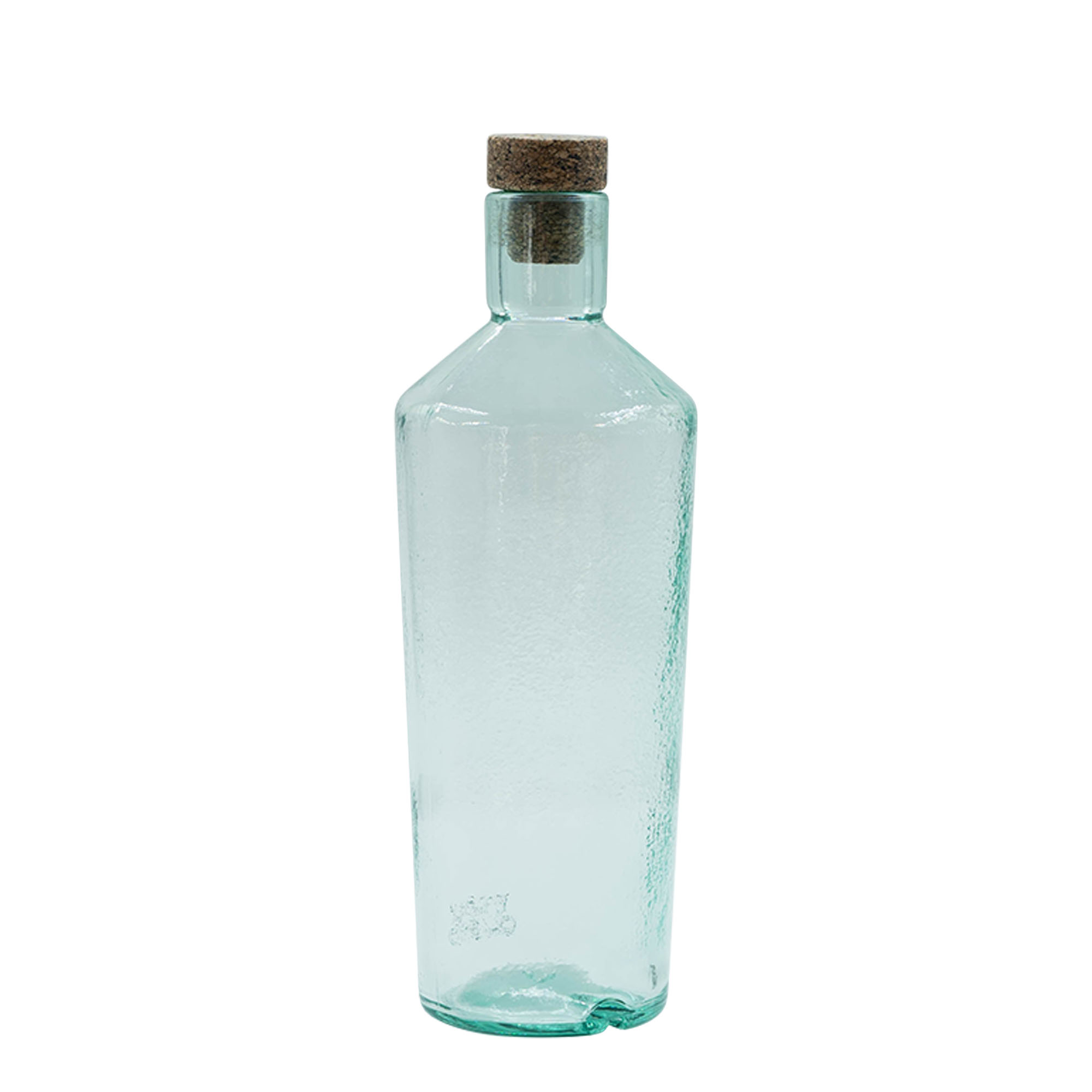 700 ml ručne vyrábaná sklenená fľaša 'Primal', hrdlo: korok