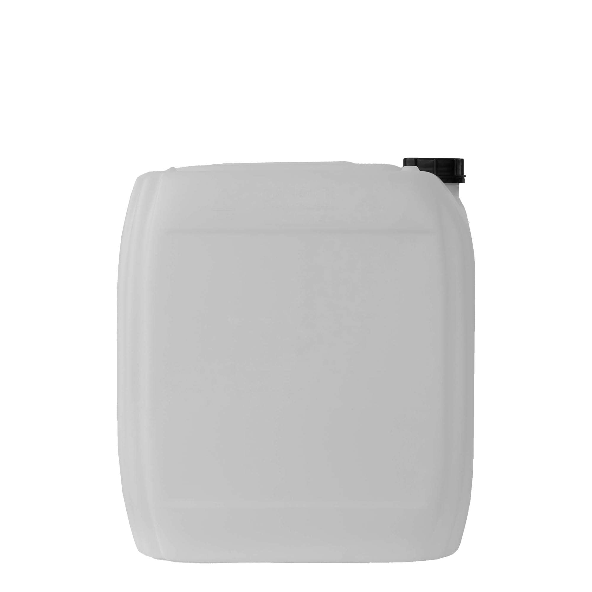 30 l kanister, obdĺžniková, HDPE plast, prírodná farba, hrdlo: ND 60