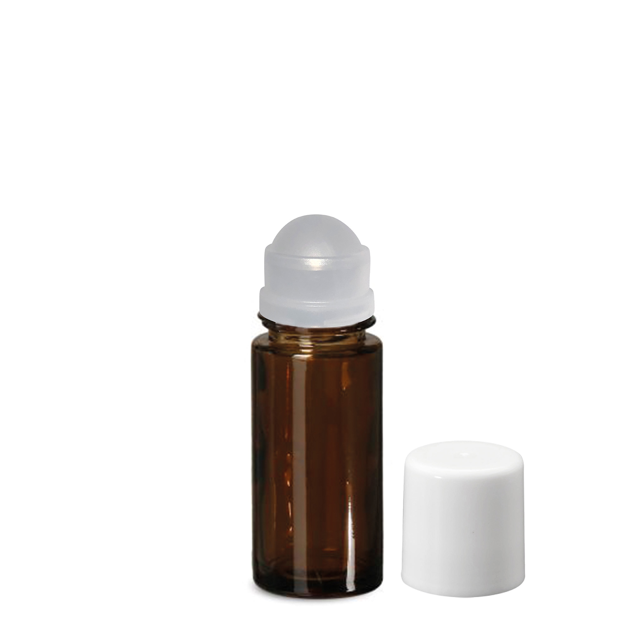 50 ml roll-on fľaša, sklo, hnedá, hrdlo: skrutkovací uzáver 50 ml roll-on fľaša, sklo, hnedá, hrdlo: skrutkovací uzáver