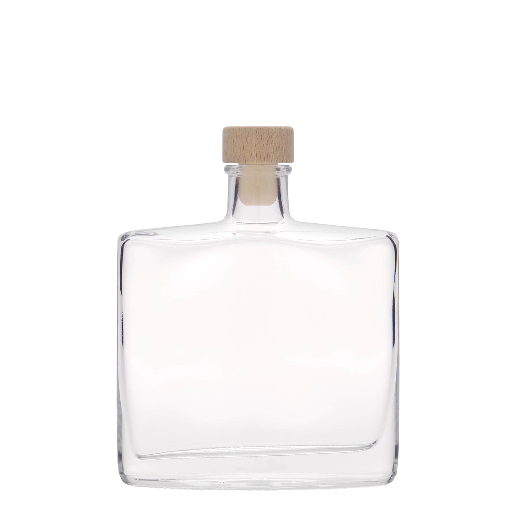 200 ml sklená fľaša „Zorbas“, oválna, hrdlo: korok