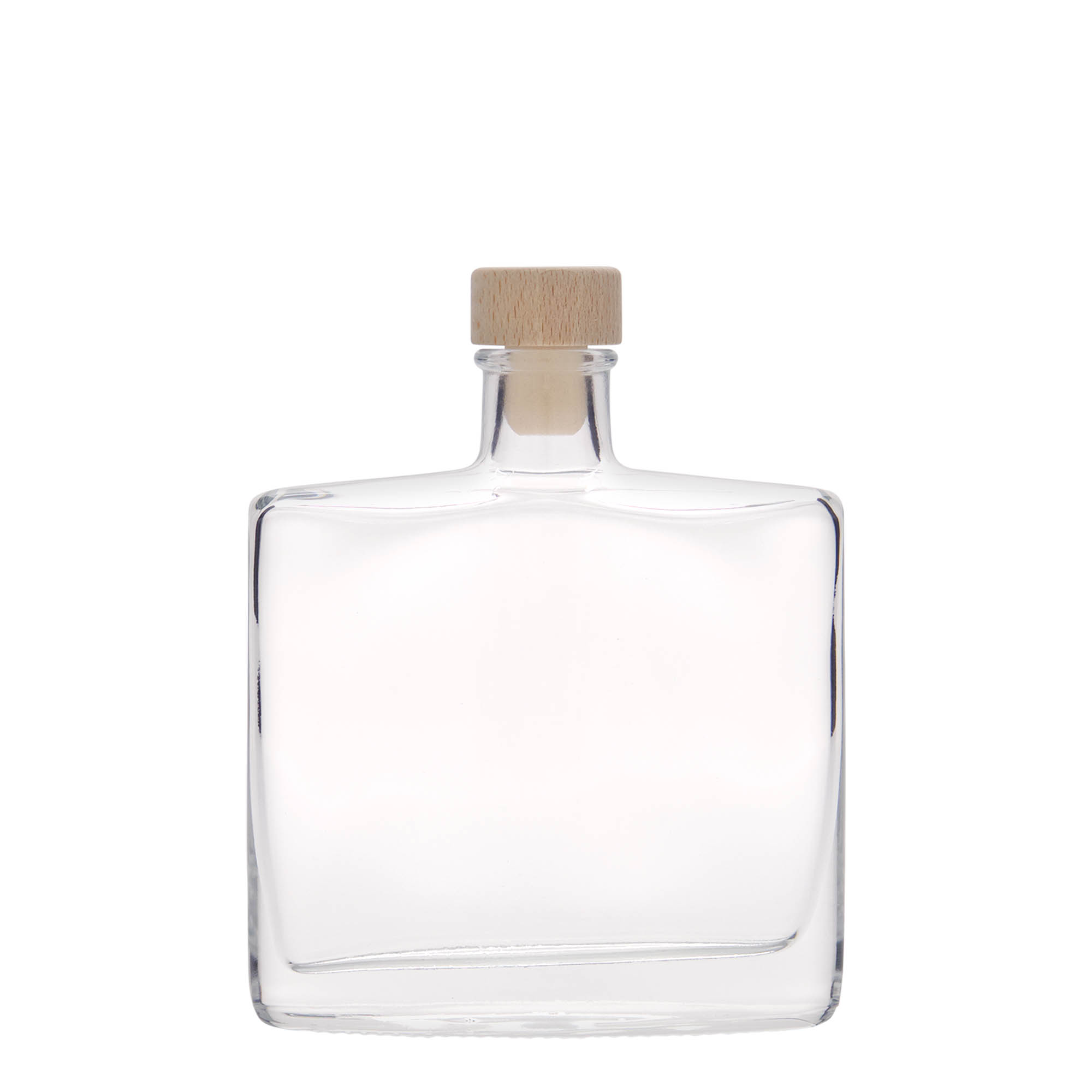 200 ml sklenená fľaša 'Zorbas', oválna, hrdlo: korkové