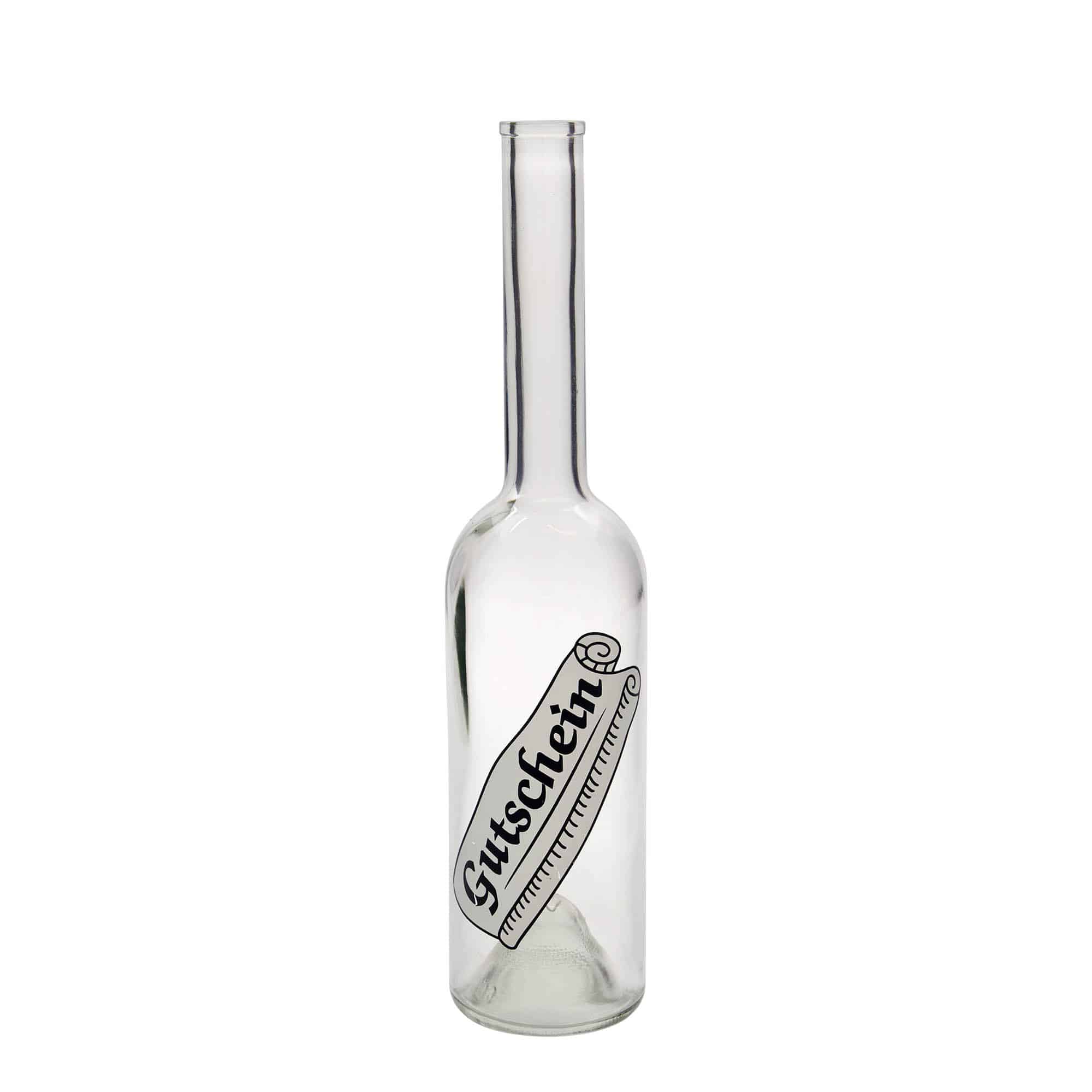 500 ml sklená fľaša „Opera“, motív: poukážka, hrdlo: korok 500 ml sklená fľaša „Opera“, motív: poukážka, hrdlo: korok