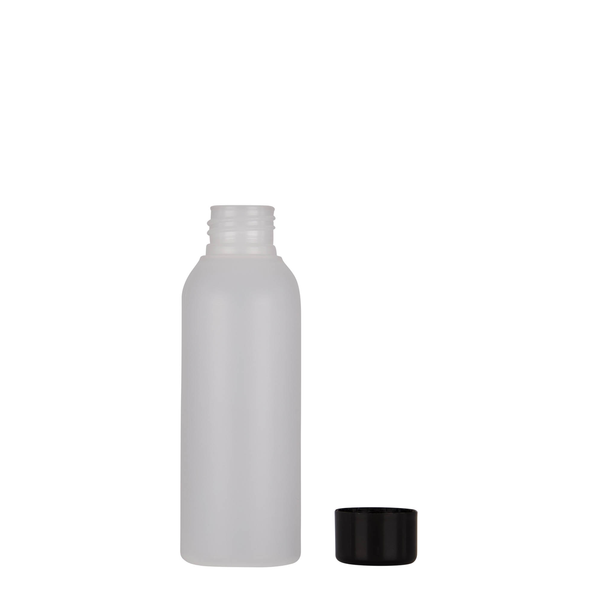 100 ml plastová fľaša 'Tuffy', HDPE, prírodná, hrdlo: 24/410