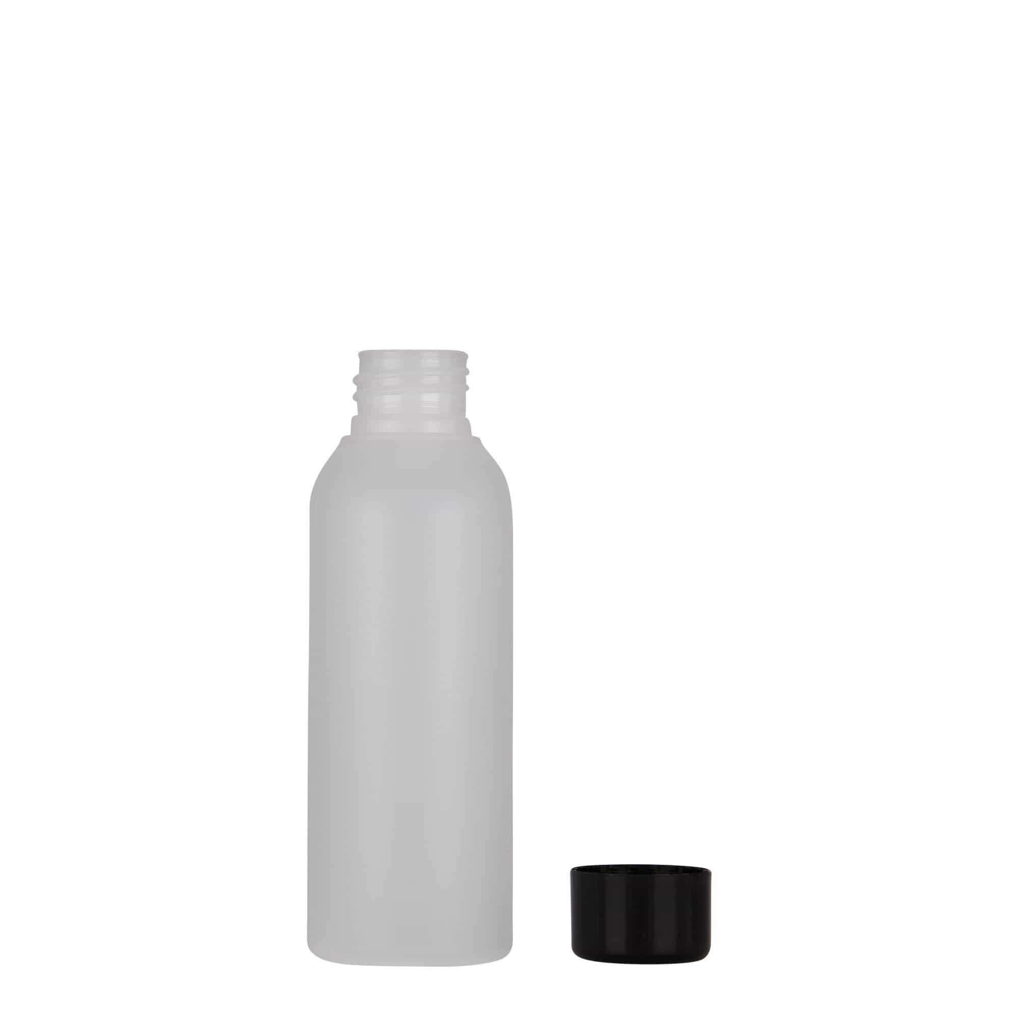 100 ml plastová fľaša 'Tuffy', HDPE, prírodná, hrdlo: 24/410