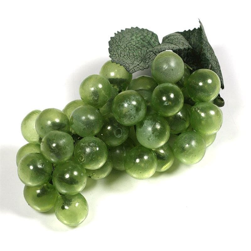 Plastové hrozno, zelená farba