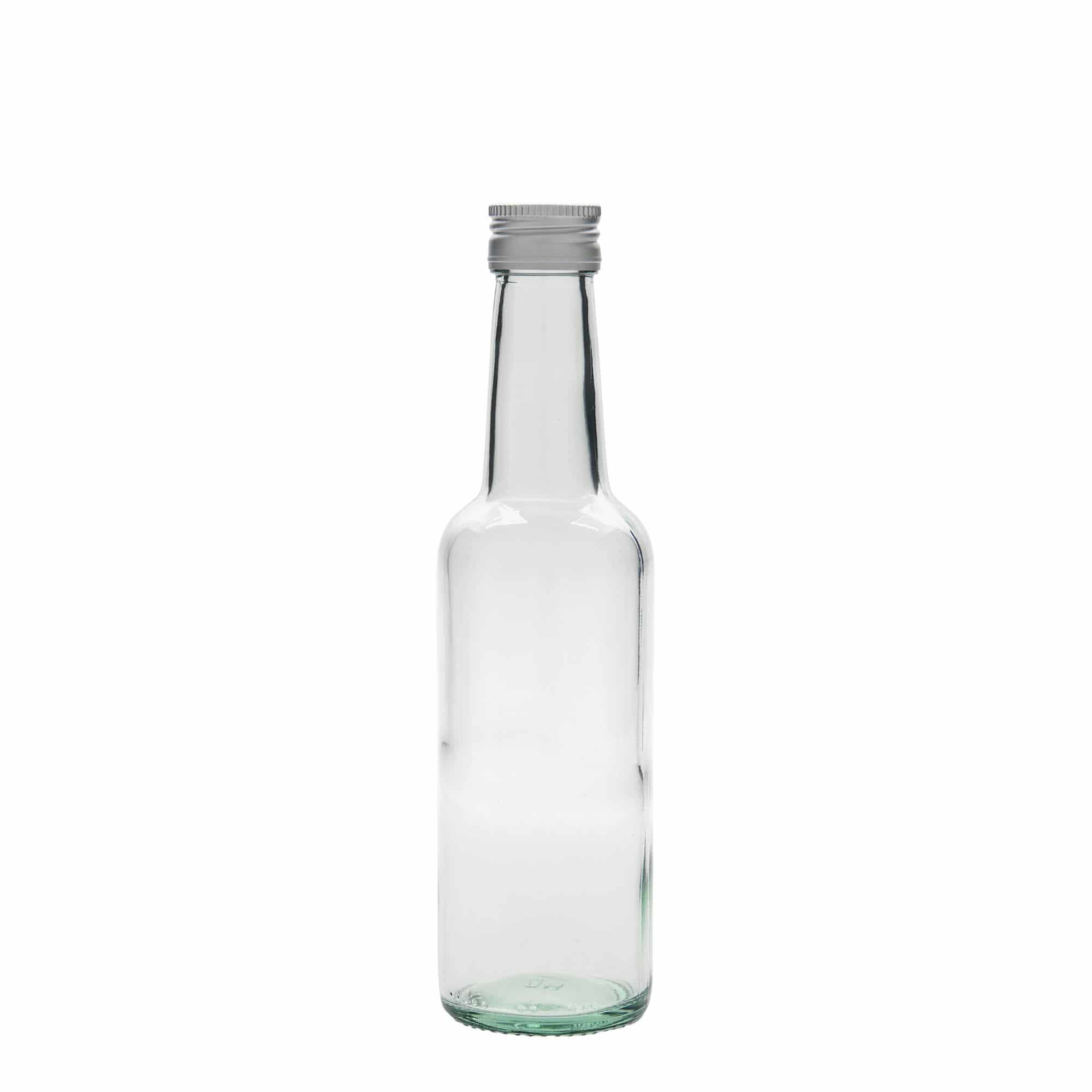 250 ml sklená fľaša rovné hrdlo, hrdlo: PP 28