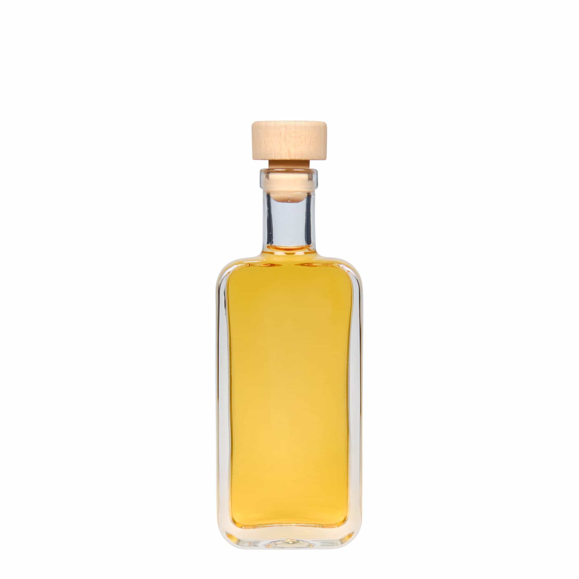 100 ml sklená fľaša „Nice“, obdĺžniková, hrdlo: korok