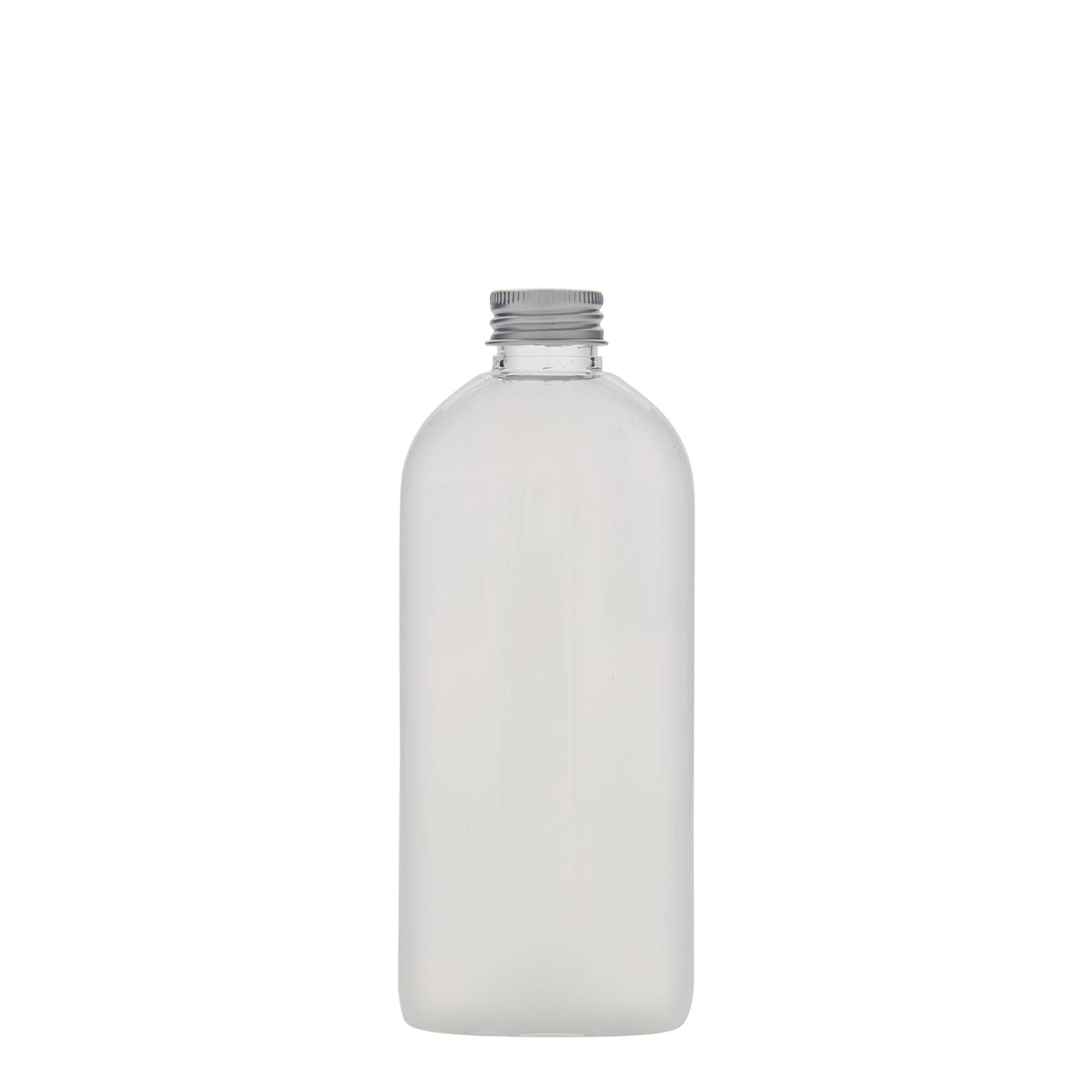 250 ml PET fľaša 'Iris', oválna, plast, hrdlo: 24/410