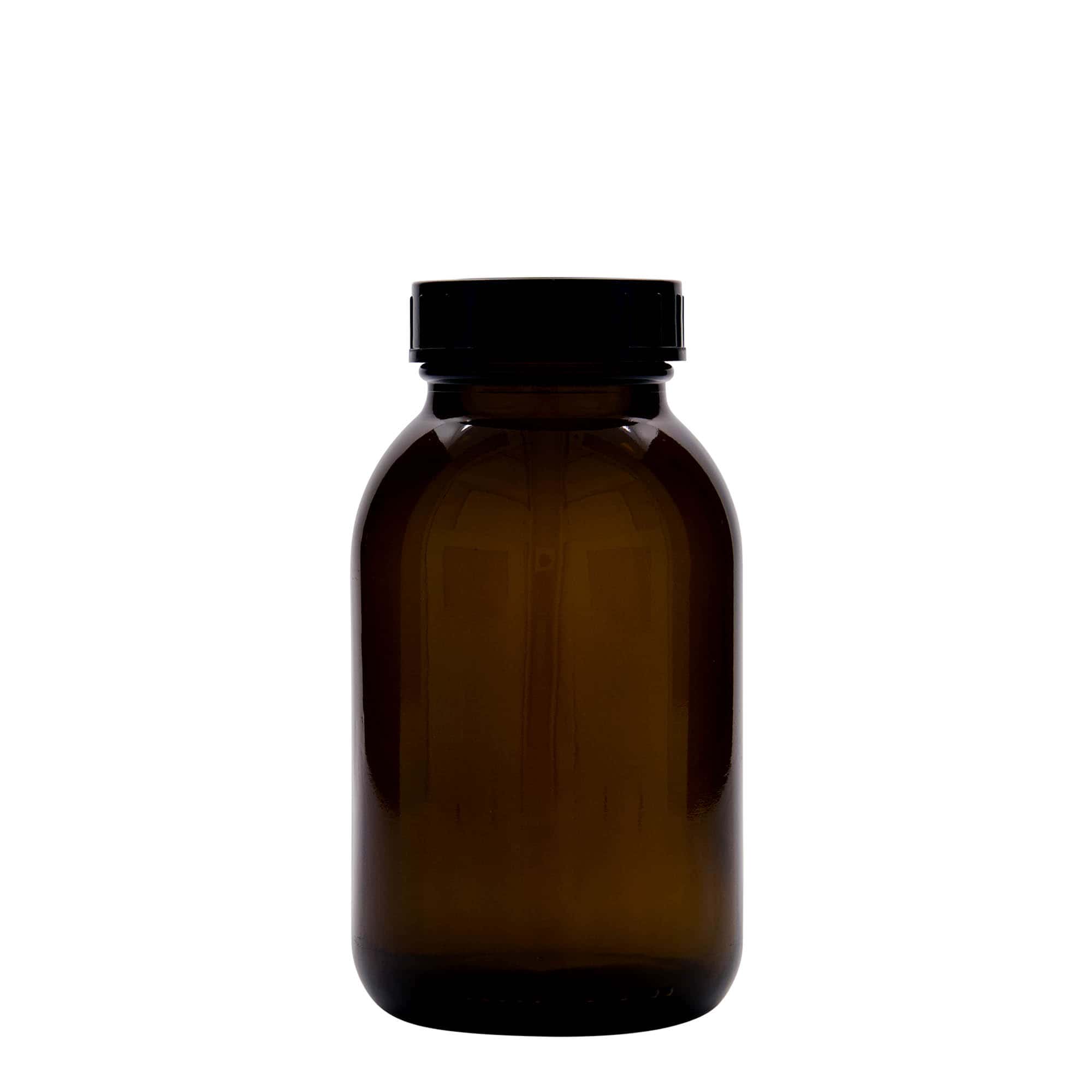 500 ml pohár so širokým hrdlom, hnedá farba, hrdlo: DIN 55
