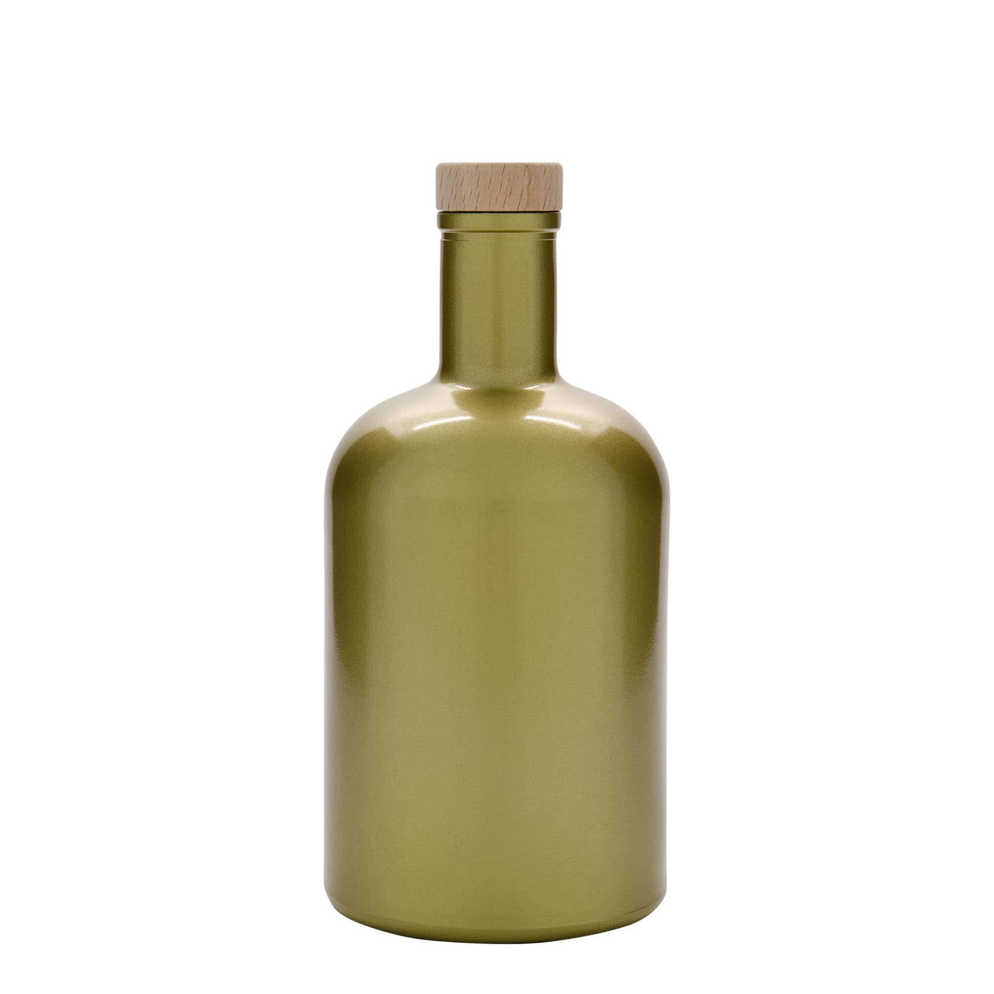 700 ml sklená fľaša „Gerardino“, zlatá farba, hrdlo: korok