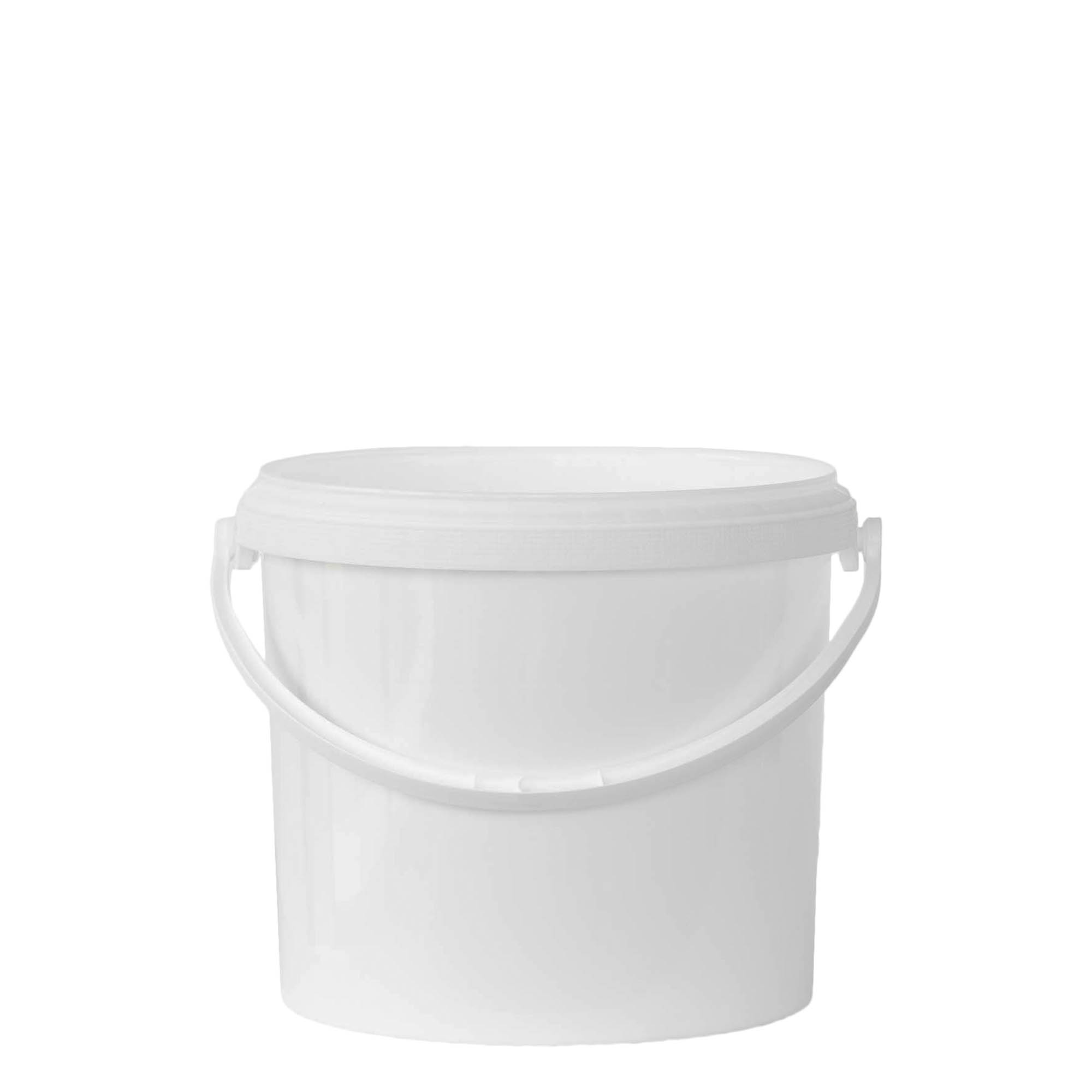 5 l vedro, PP-plast, biele