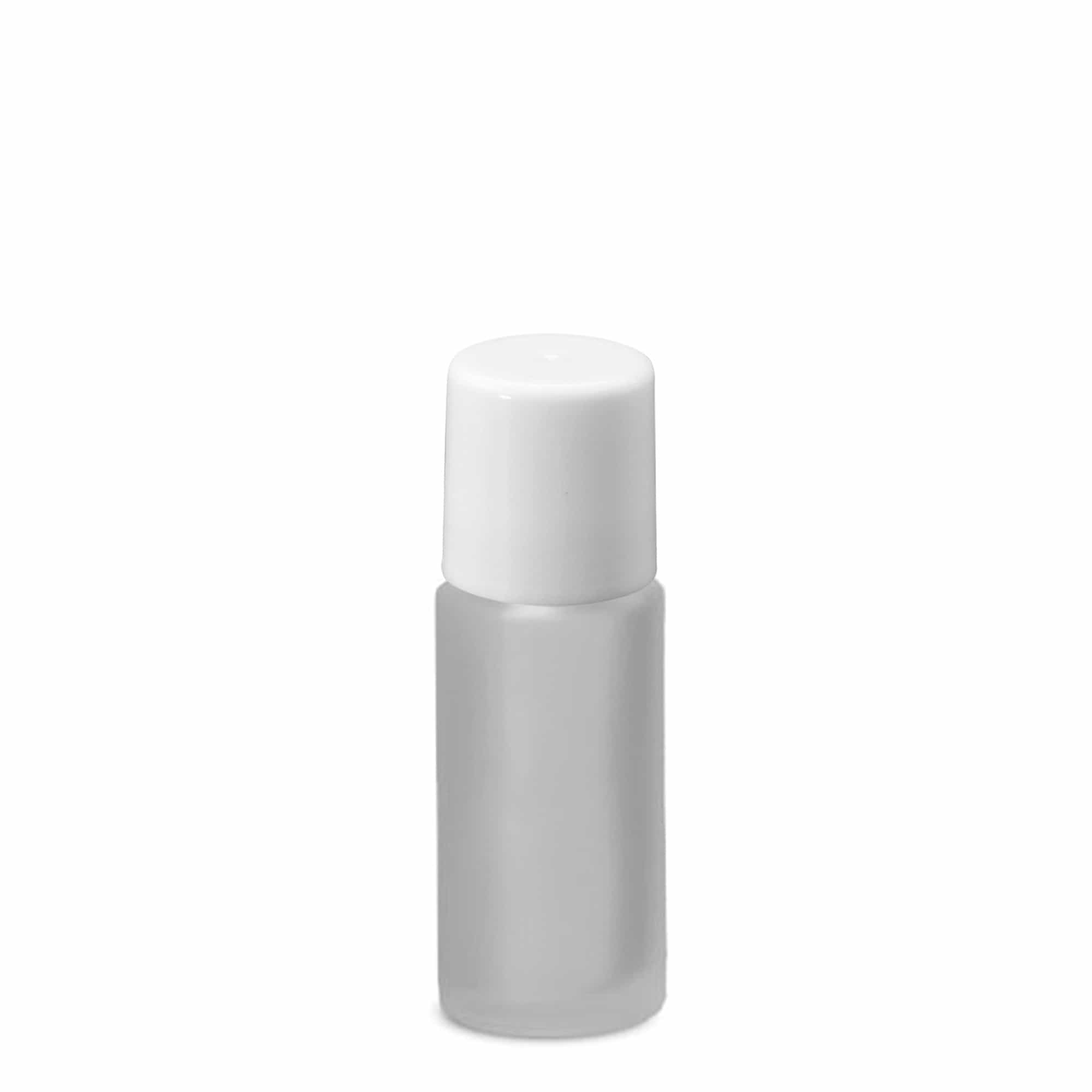 50 ml roll-on fľaša, sklo, matná, hrdlo: závitové uzáver