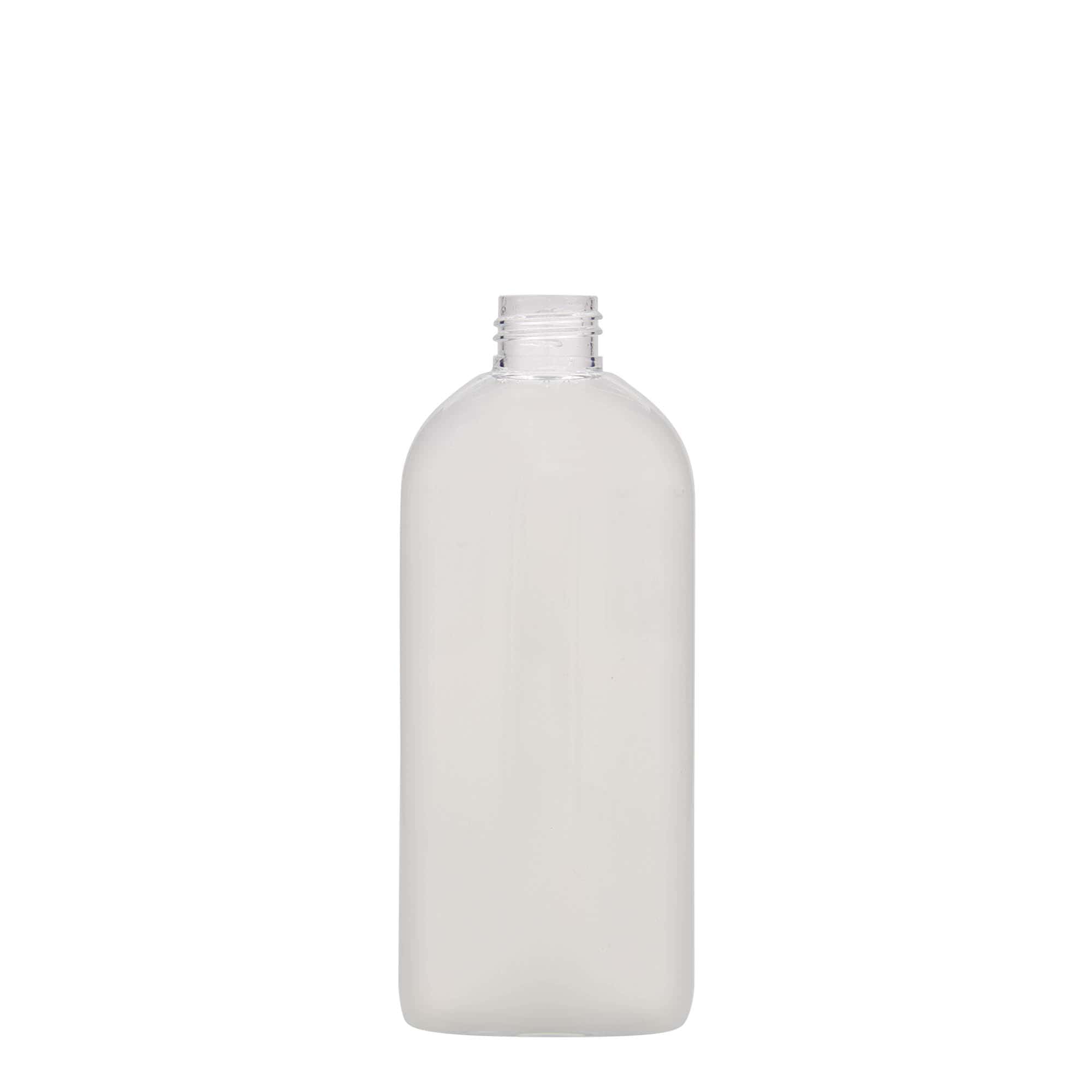 250 ml PET fľaša 'Iris', oválna, plast, hrdlo: 24/410