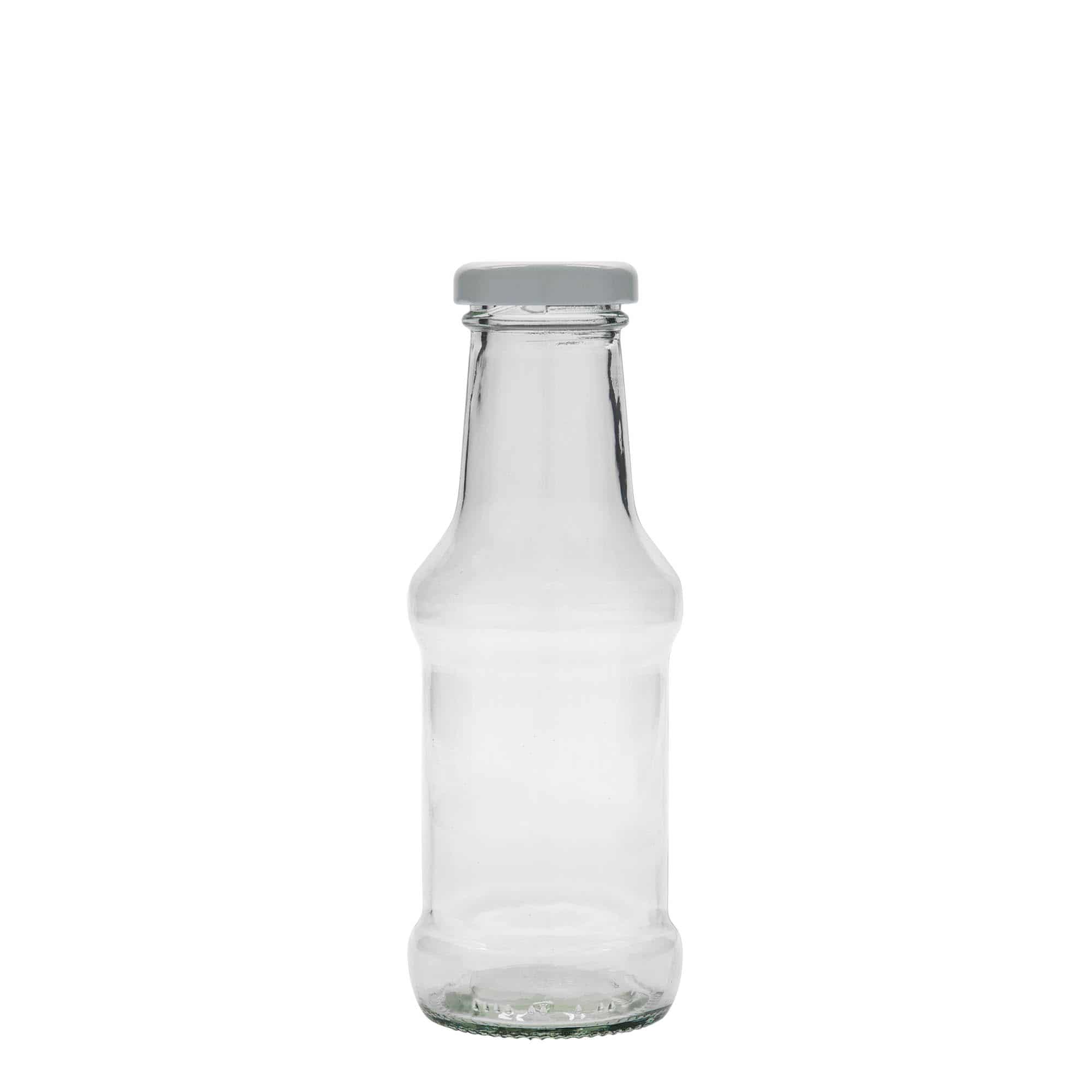 250 ml fľaša na omáčku, sklená, hrdlo: twist off (TO 38)