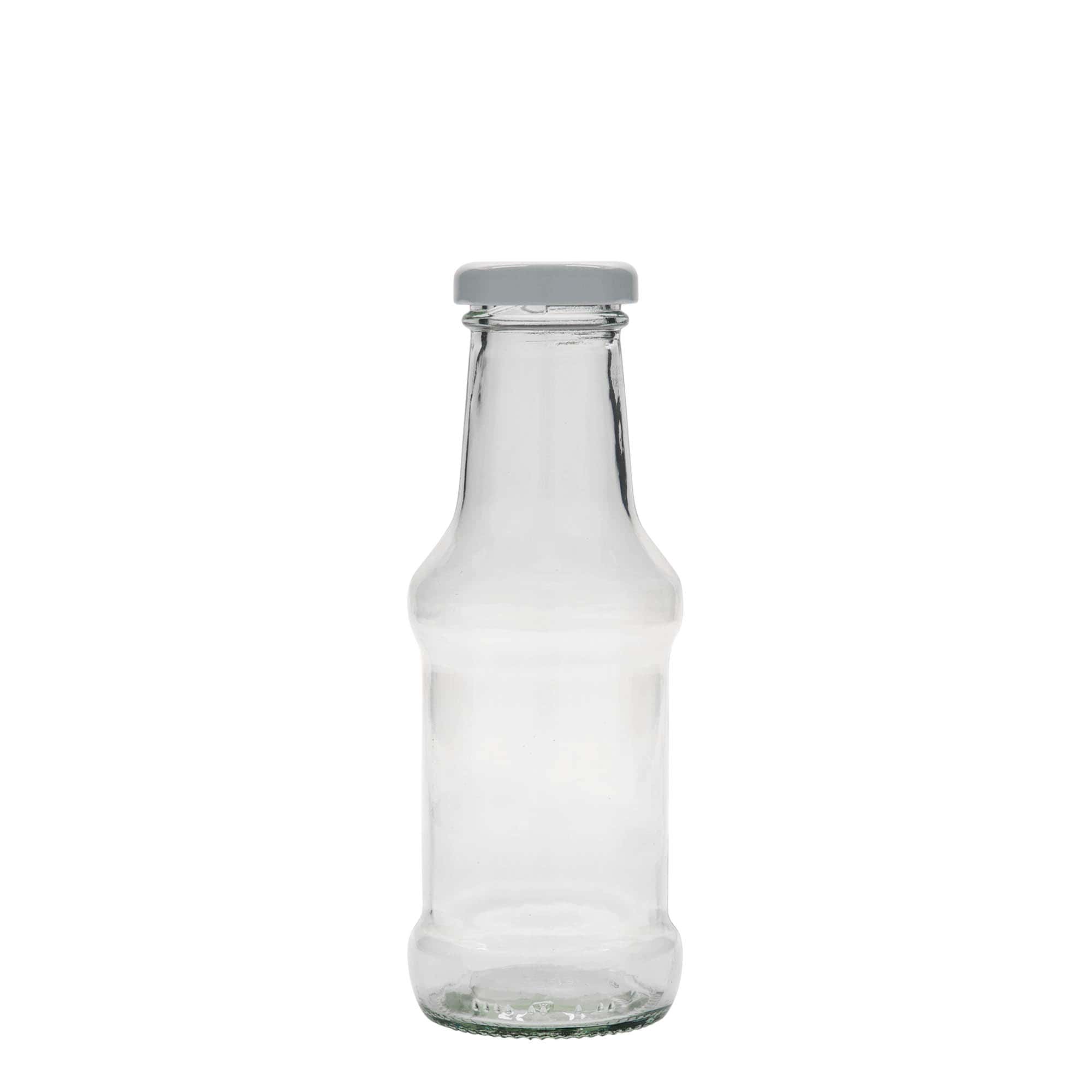 250 ml fľaša na omáčku, sklo, hrdlo: Twist-Off (TO 38)