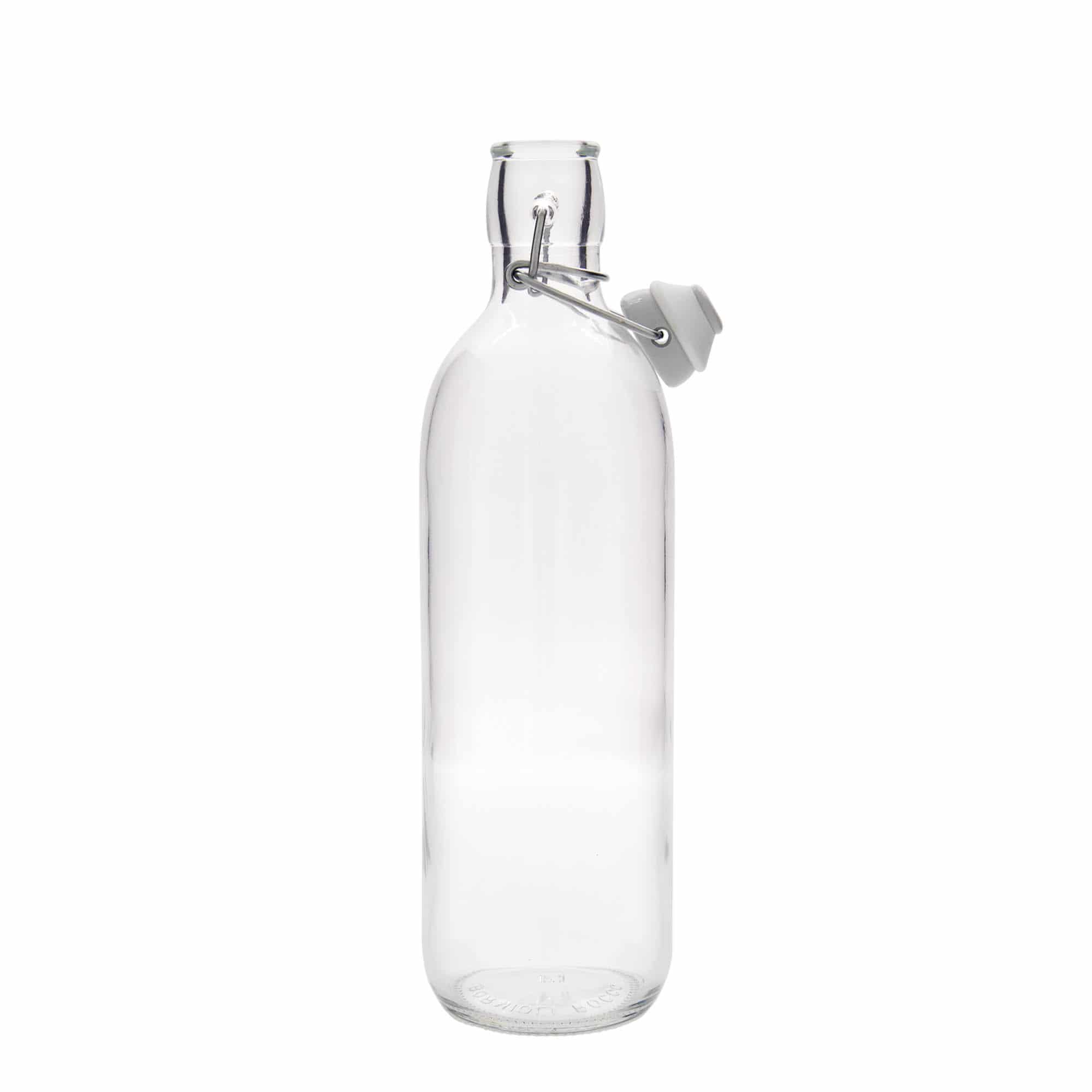 1 000 ml sklená fľaša „Emilia“, hrdlo: strmeňový uzáver 1 000 ml sklená fľaša „Emilia“, hrdlo: strmeňový uzáver
