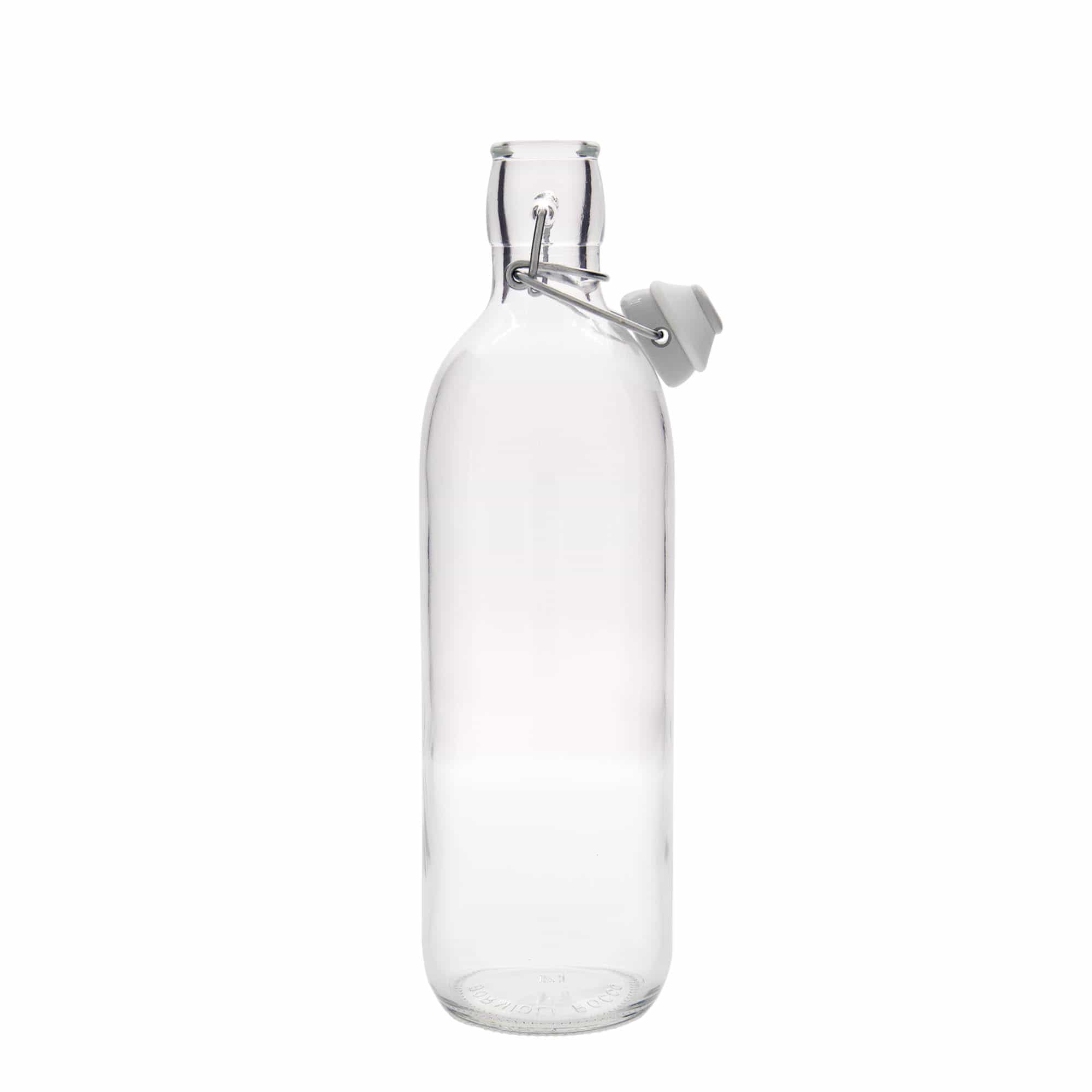 1 000 ml sklenená fľaša 'Emilia', hrdlo: uzáver na pánt