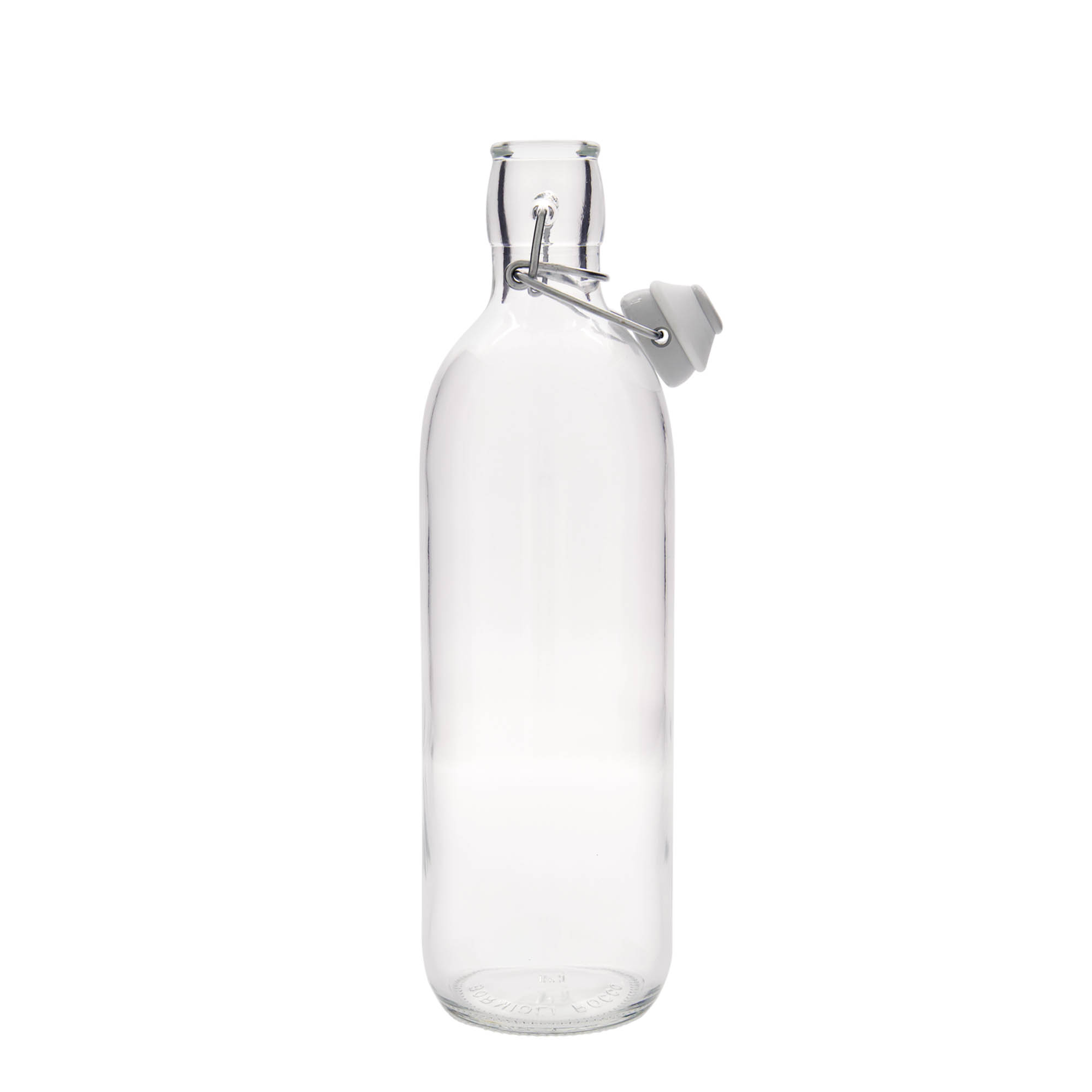 1 000 ml sklenená fľaša 'Emilia', hrdlo: uzáver na pánt 1 000 ml sklenená fľaša 'Emilia', hrdlo: uzáver na pánt