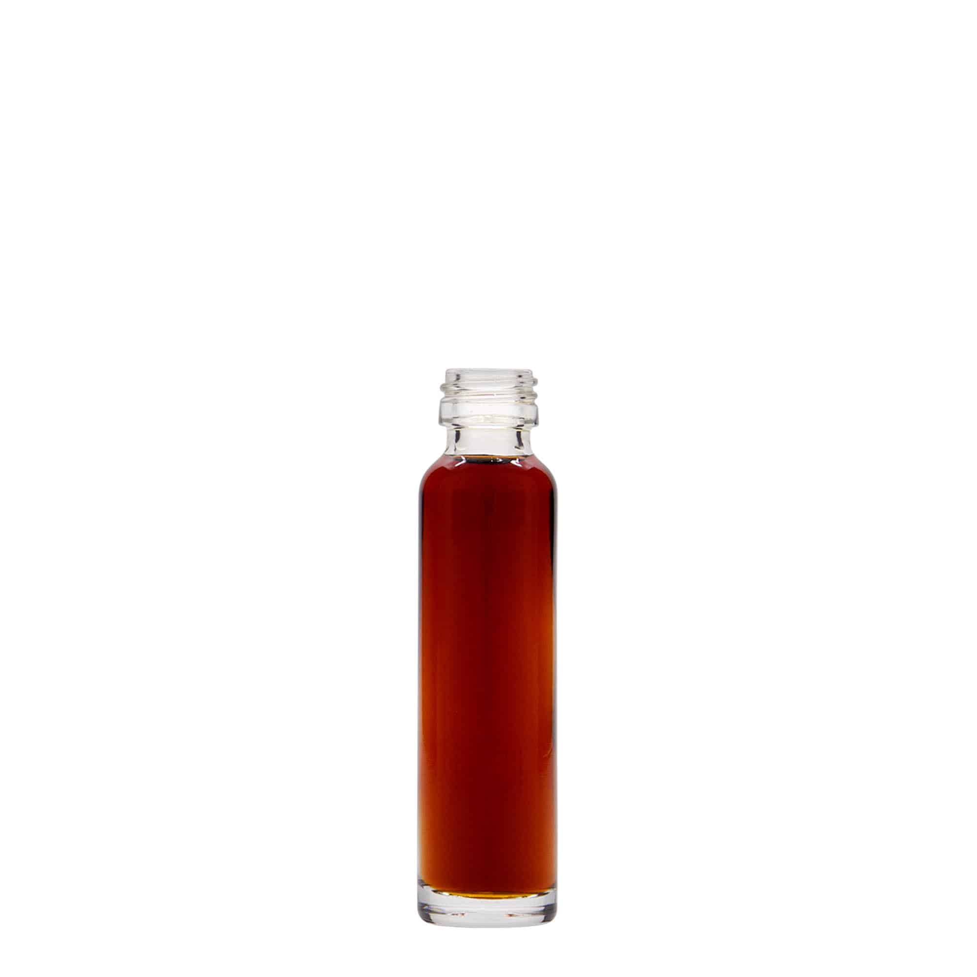 20 ml fľaštička s krúžkom, sklo, hrdlo: PP 18