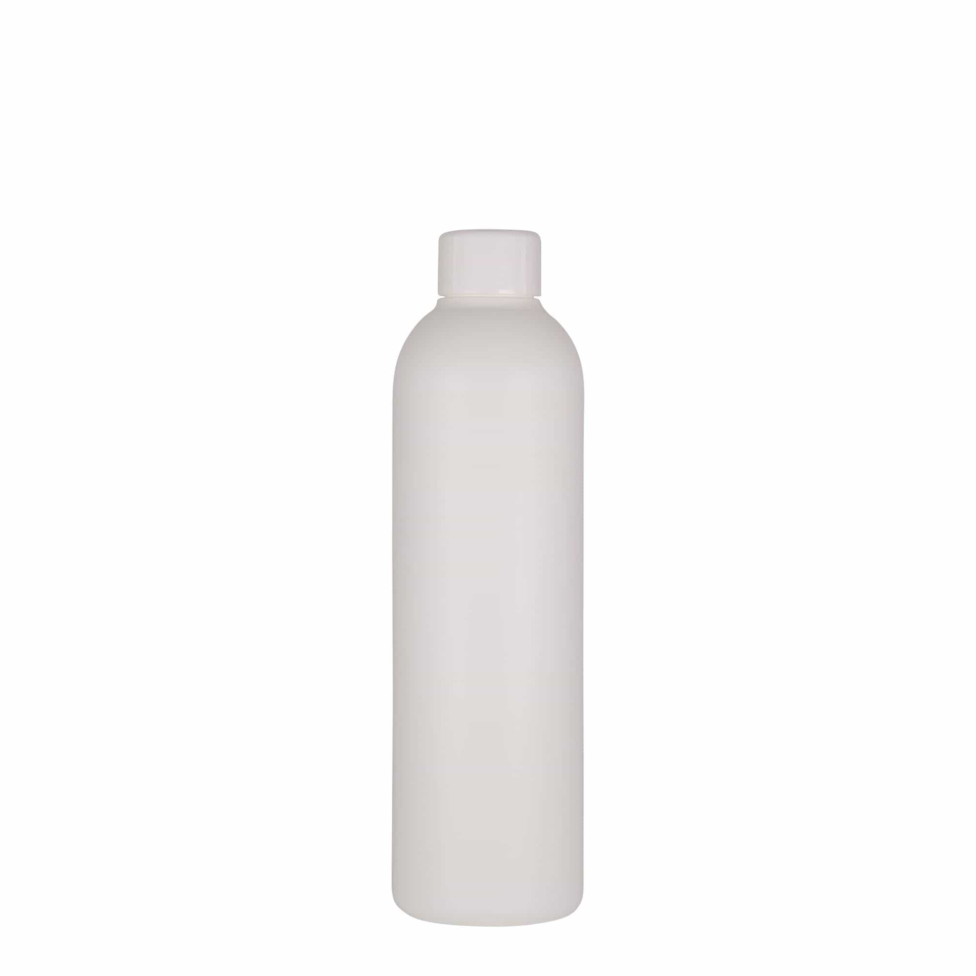 250 ml plastová fľaša 'Tuffy', HDPE, biela, hrdlo: 24/410