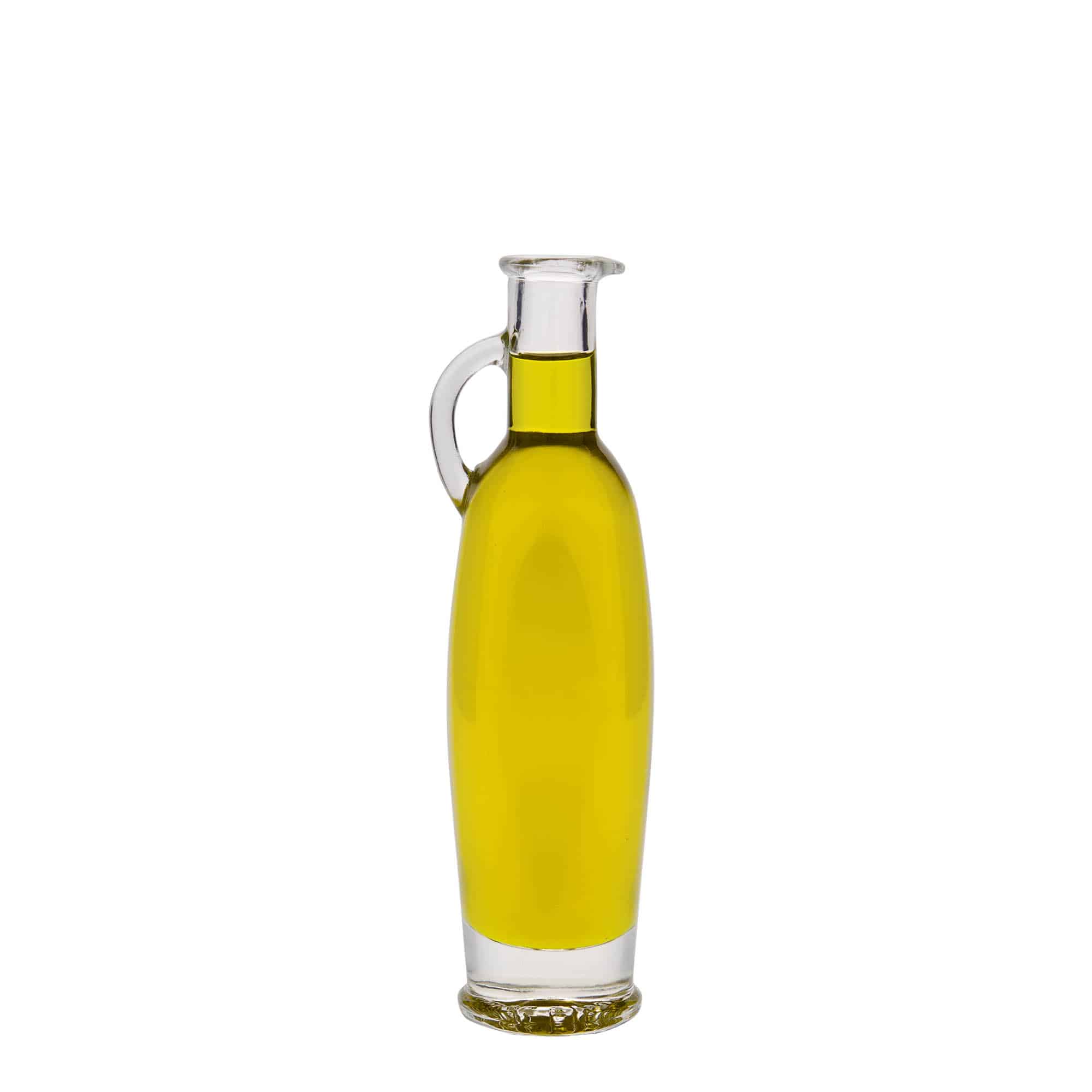100 ml sklená fľaša „Eleganta“, oválna, hrdlo: korok