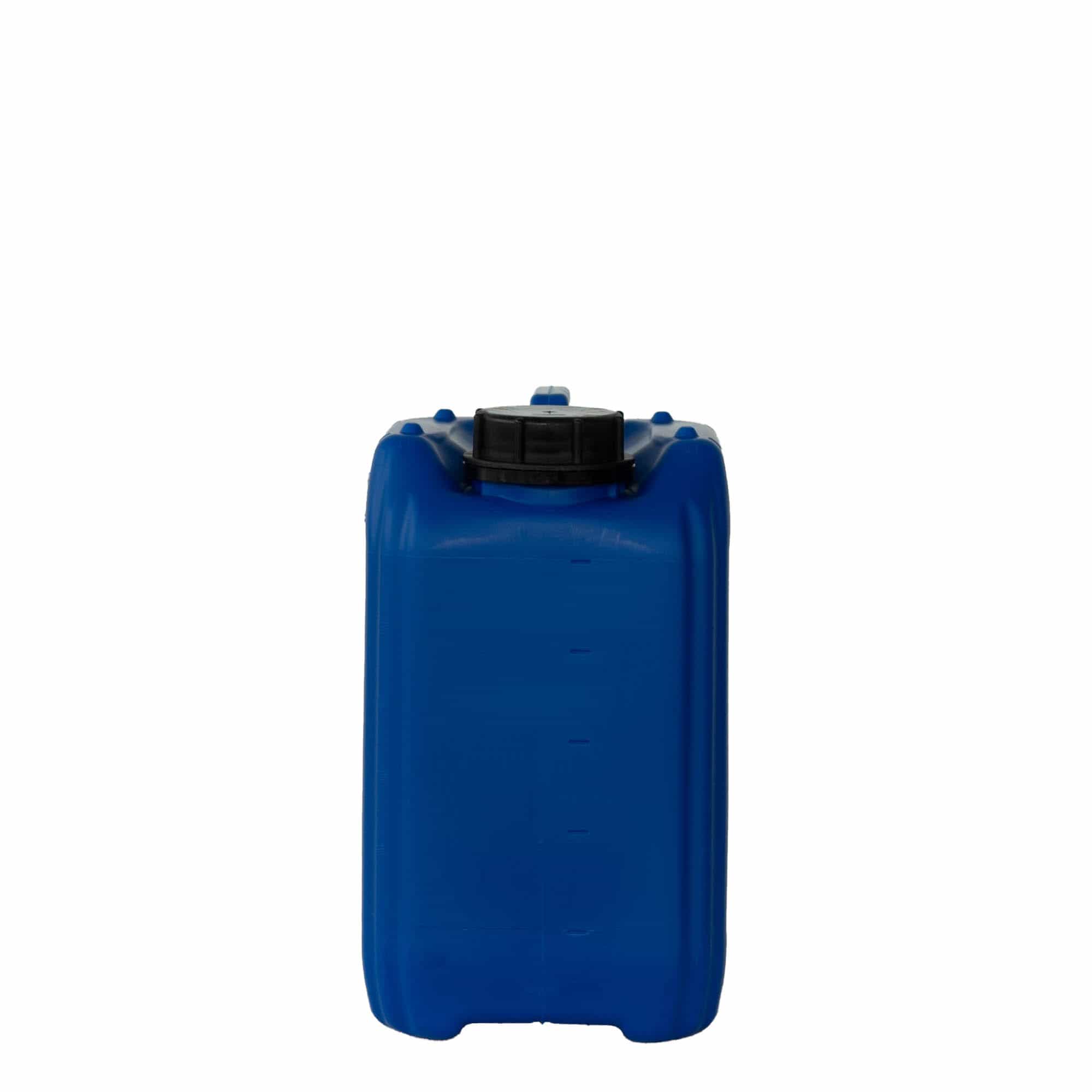 5 l kanister, obdĺžniková, HDPE plast, modrá farba, hrdlo: ND 55