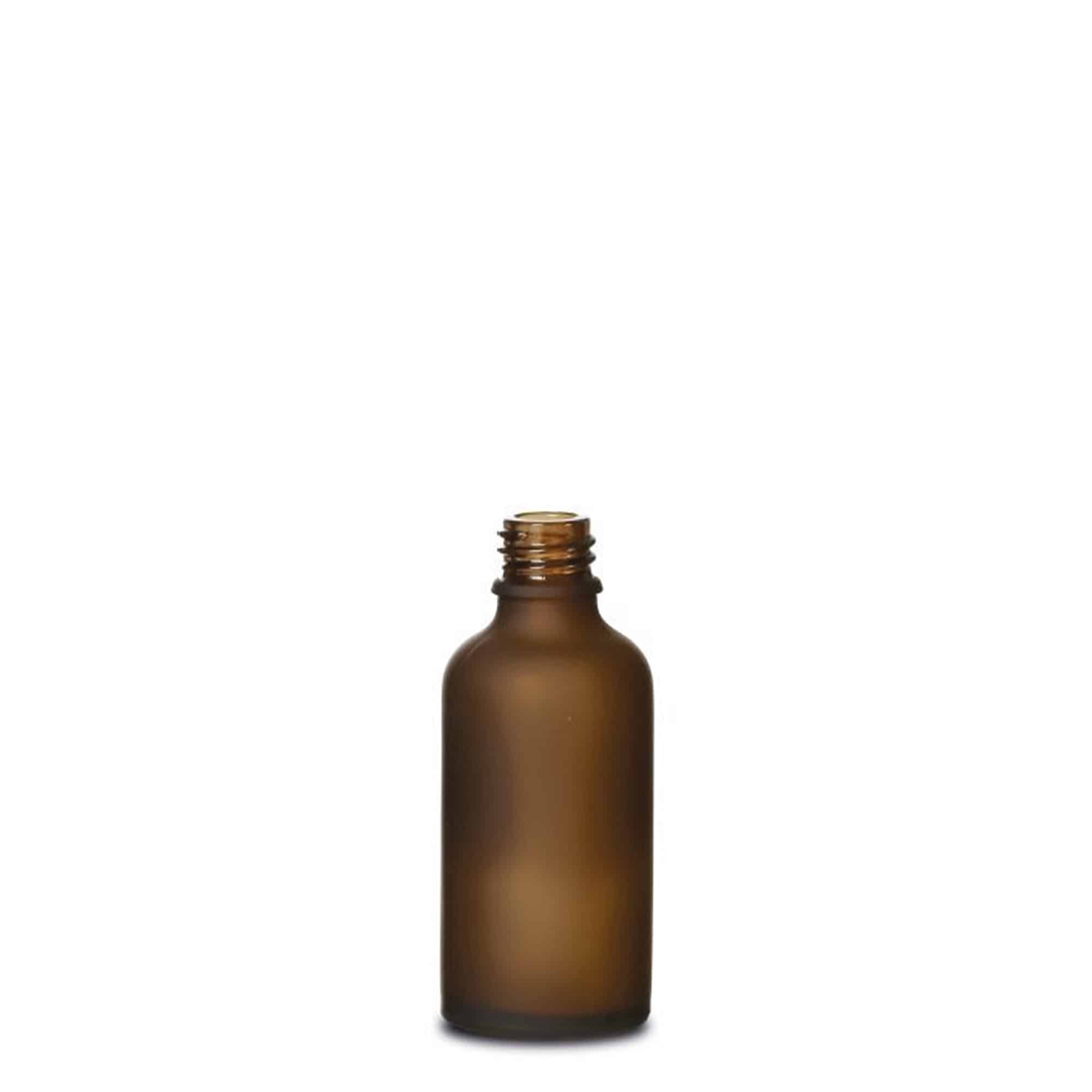 50ml liekovka, sklo, hnedá matná, hrdlo: DIN 18 50ml liekovka, sklo, hnedá matná, hrdlo: DIN 18