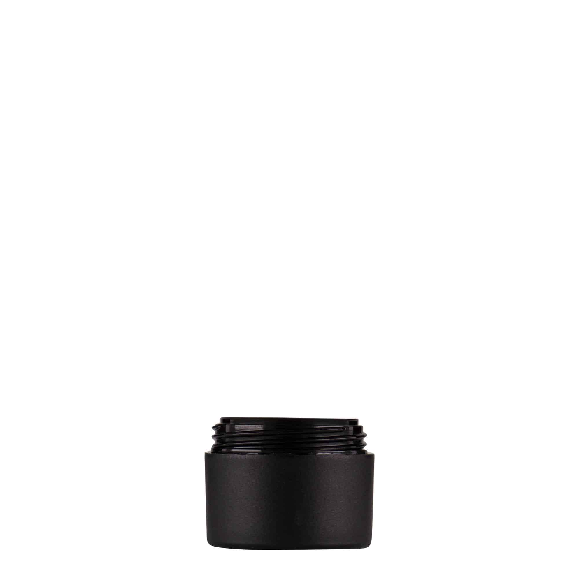 5 ml plastová dóza „Antonella“, PP, čierna farba, hrdlo: skrutkovací uzáver 5 ml plastová dóza „Antonella“, PP, čierna farba, hrdlo: skrutkovací uzáver